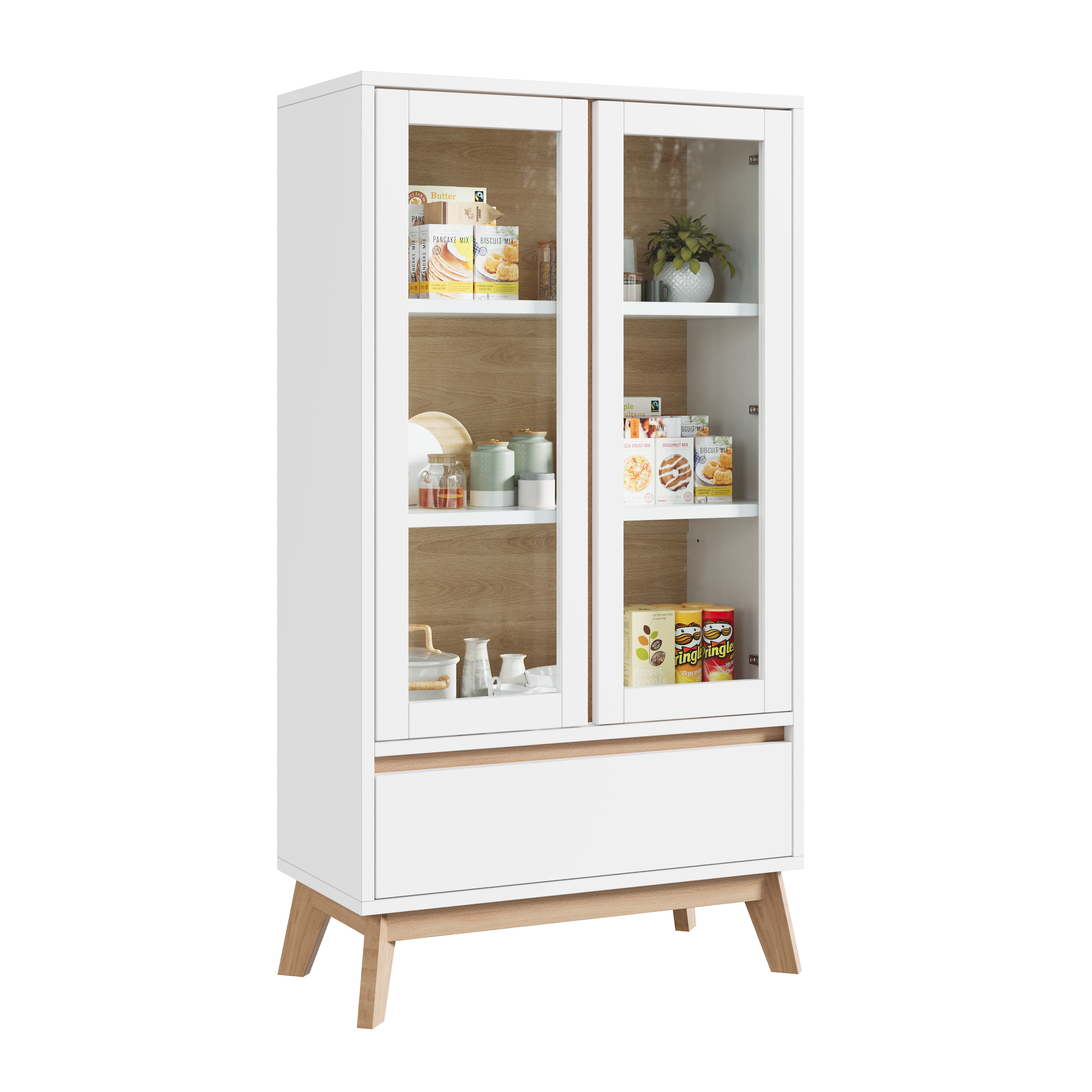 Armoire de cuisine scandinave 80 x 40 x 150 cm en - image 7