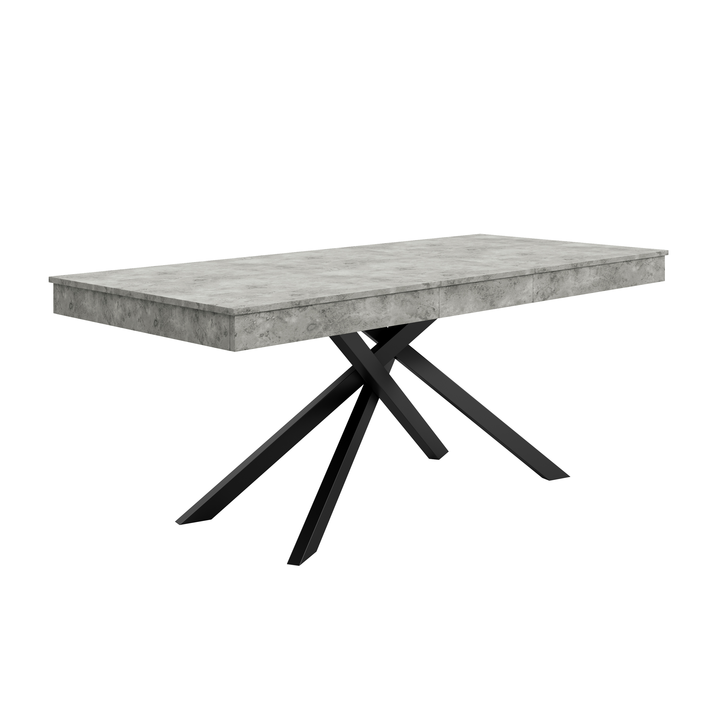 Table à manger extensible 140-180 cm pour 6-8 personnes, plateau 93 mm, pieds croisés, design épuré, pour salle à manger, stabilité et durabilité, usage quotidien et réunions, style élégant moderne - image 14