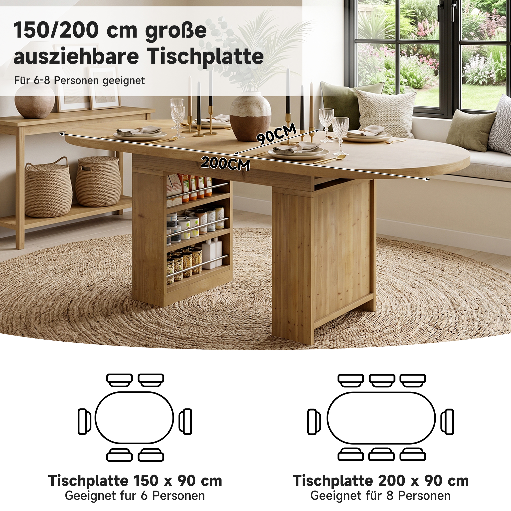 Détail du table à manger