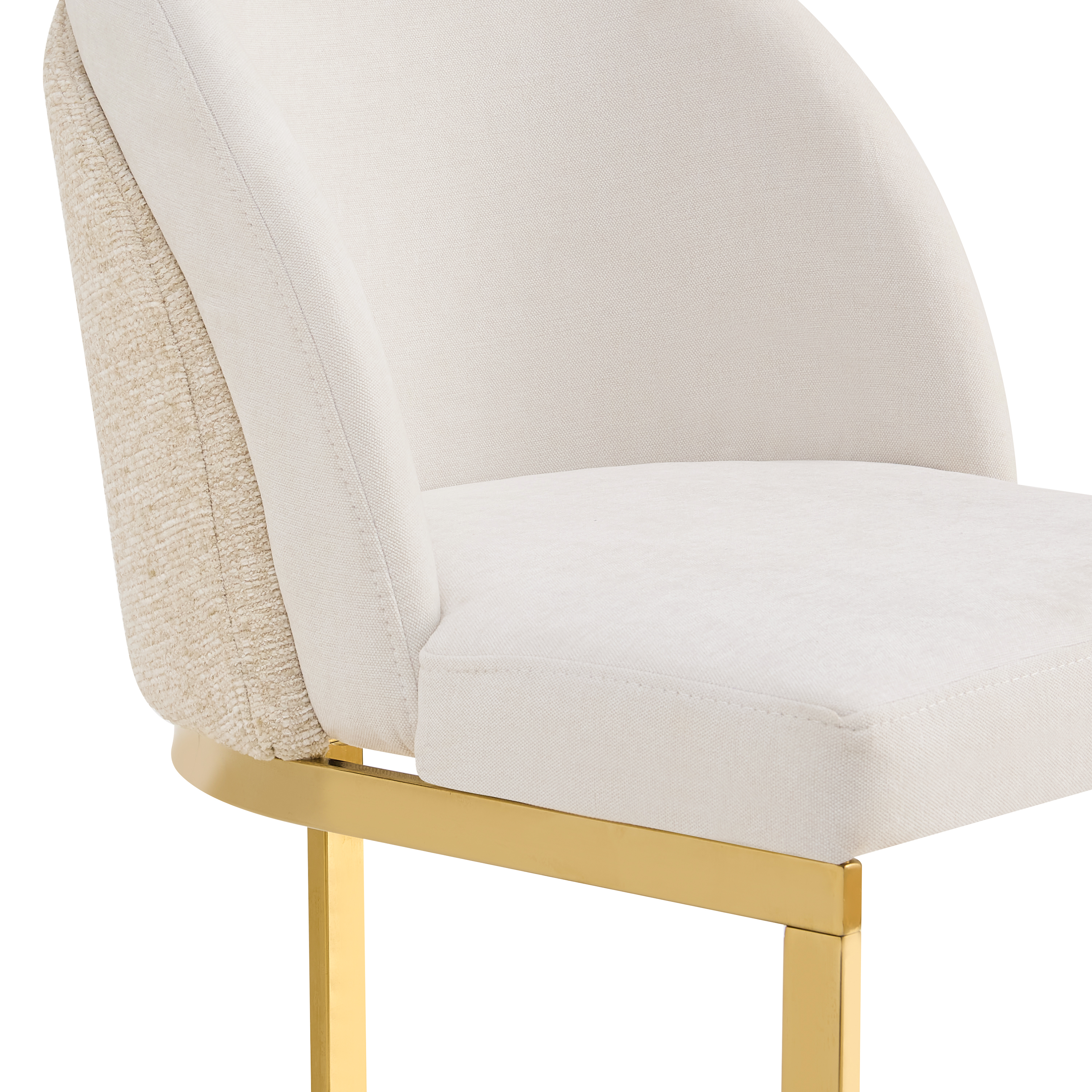 Chaise de salle à manger double dossier, mousse 25D, tissu chenille, pieds métal galvanisé miroir, cadre renforcé, pour salle à manger et salon, design haut de gamme, confort durable, style luxueux, stabilité, durabilité - image 19