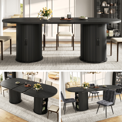 Table extensible avec mécanisme coulissant