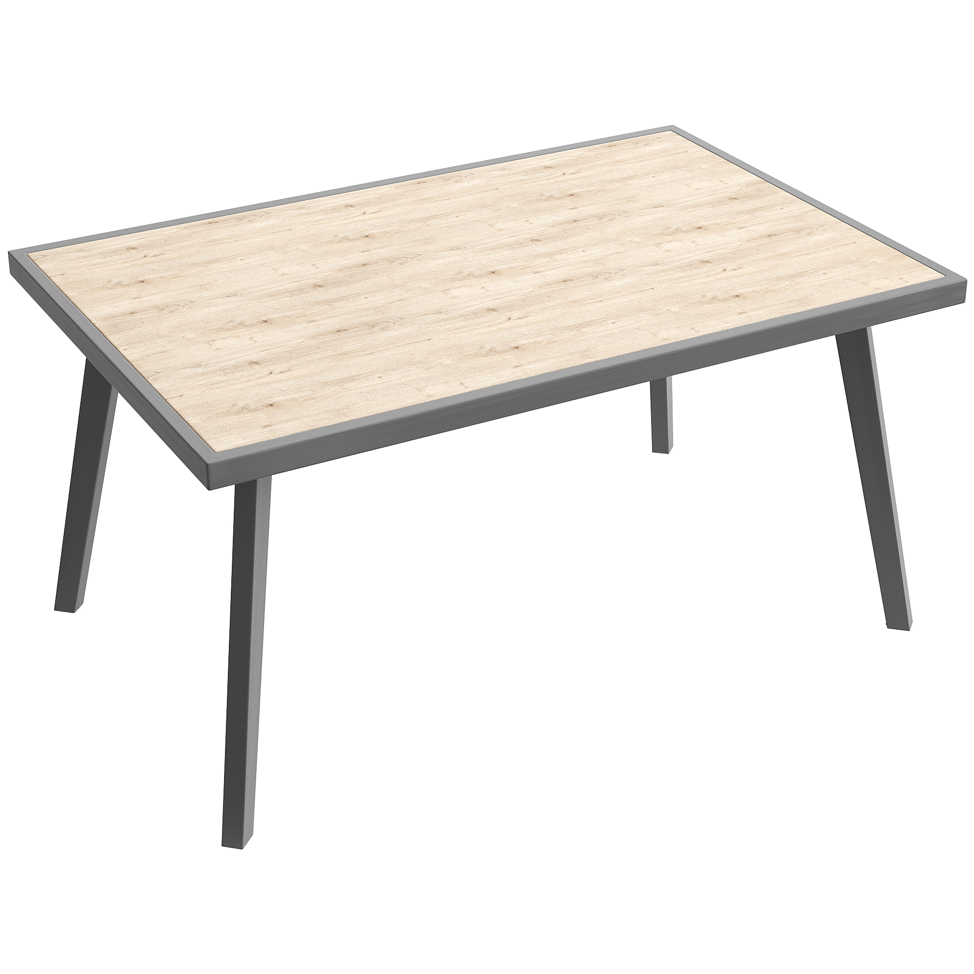 Ensemble salon de jardin complet gris pour terrasse et jardin