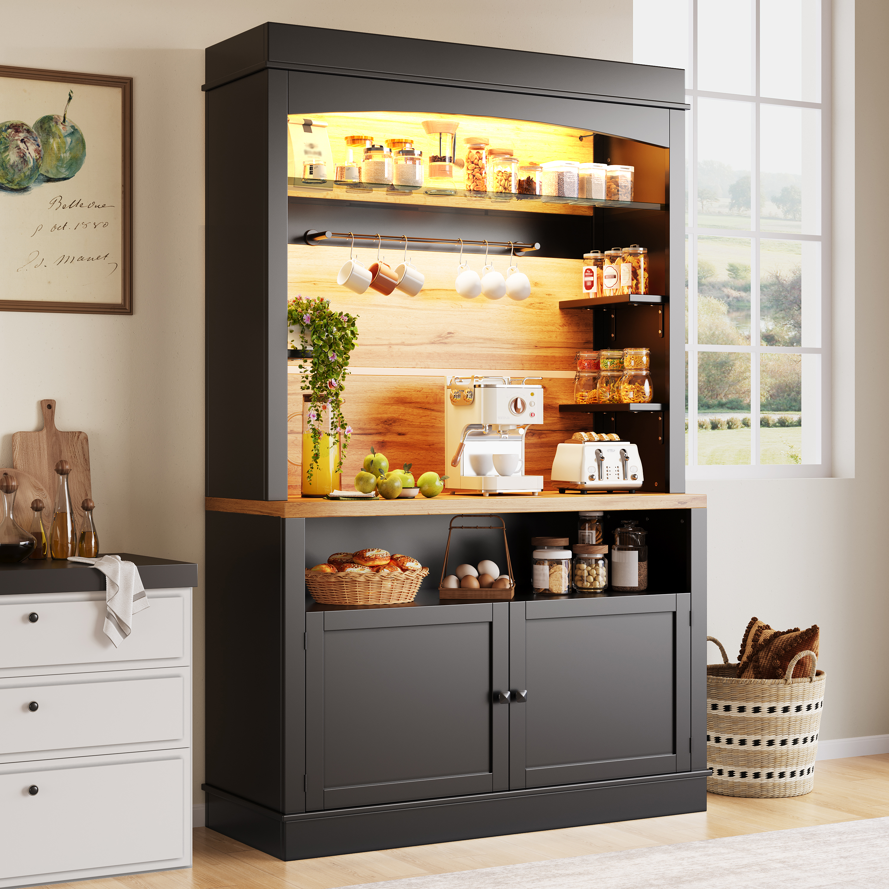 Küchenschrank, hoher Küchenschrank (107x43x184 cm)