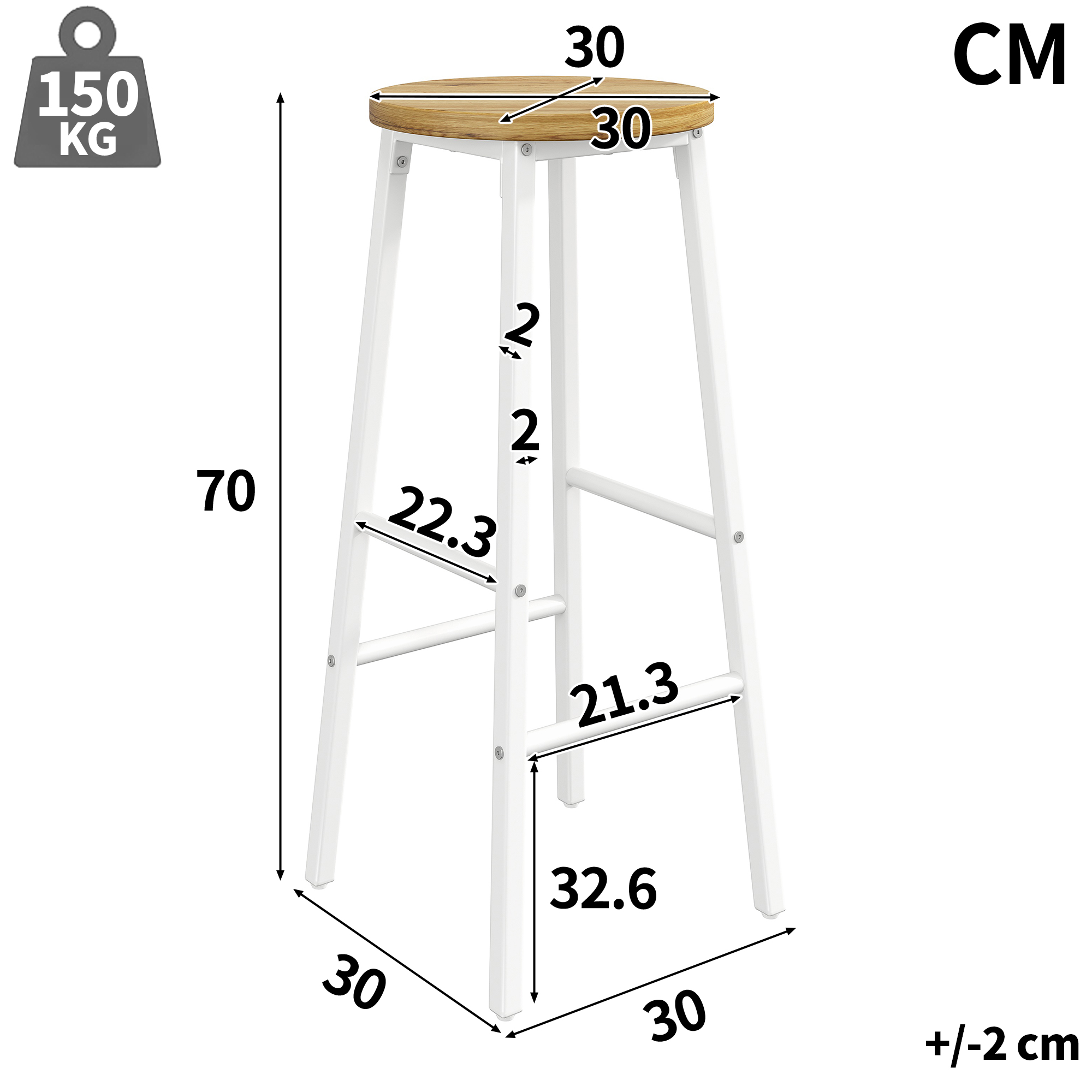 Dimensions du tabouret de bar