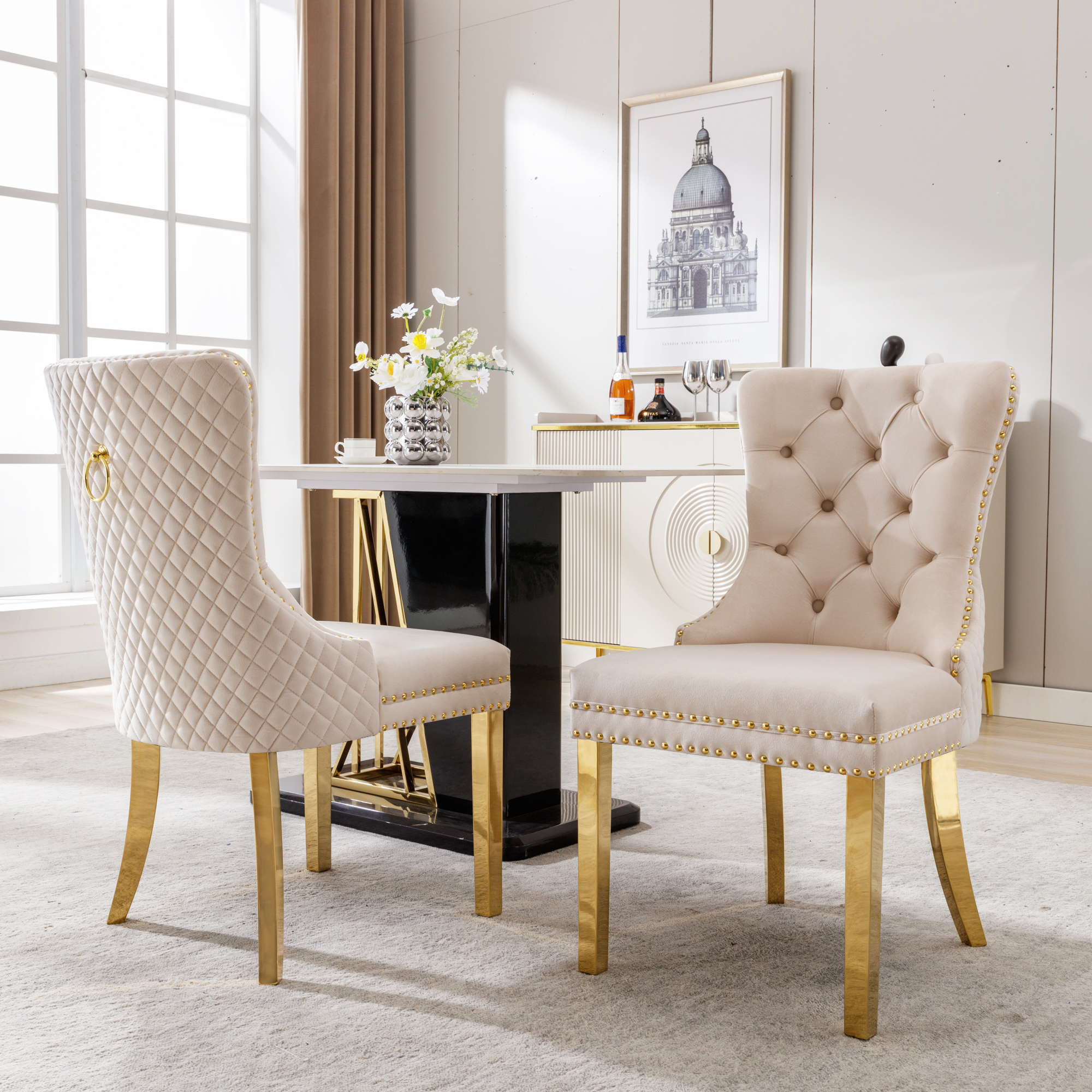Détail du chaise de salle à manger