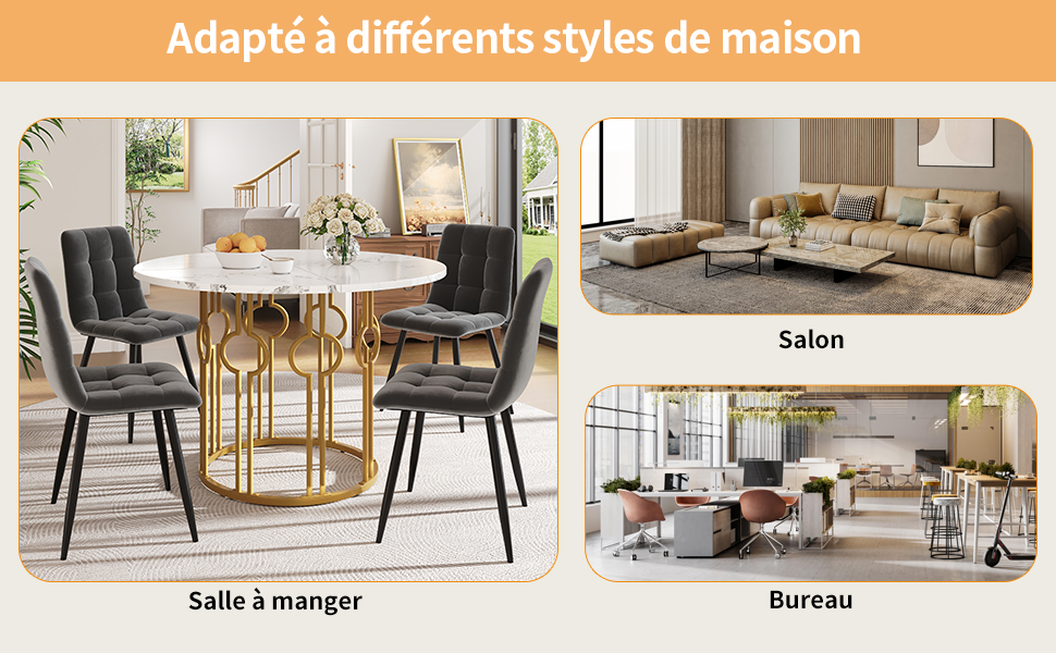 Détail du chaise de salle à manger