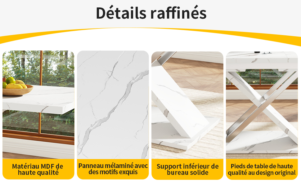 Détail du table à manger