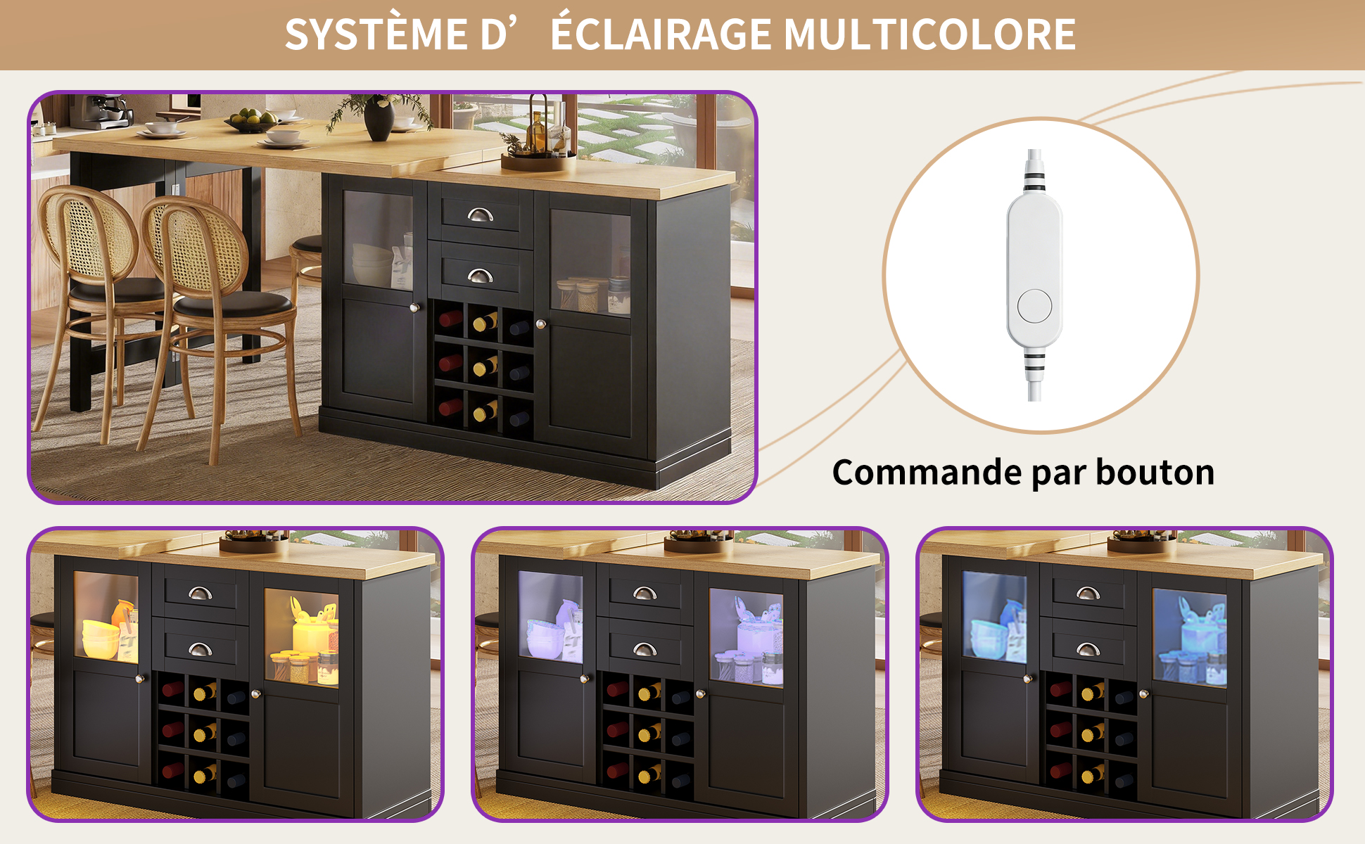 Détail du table à manger