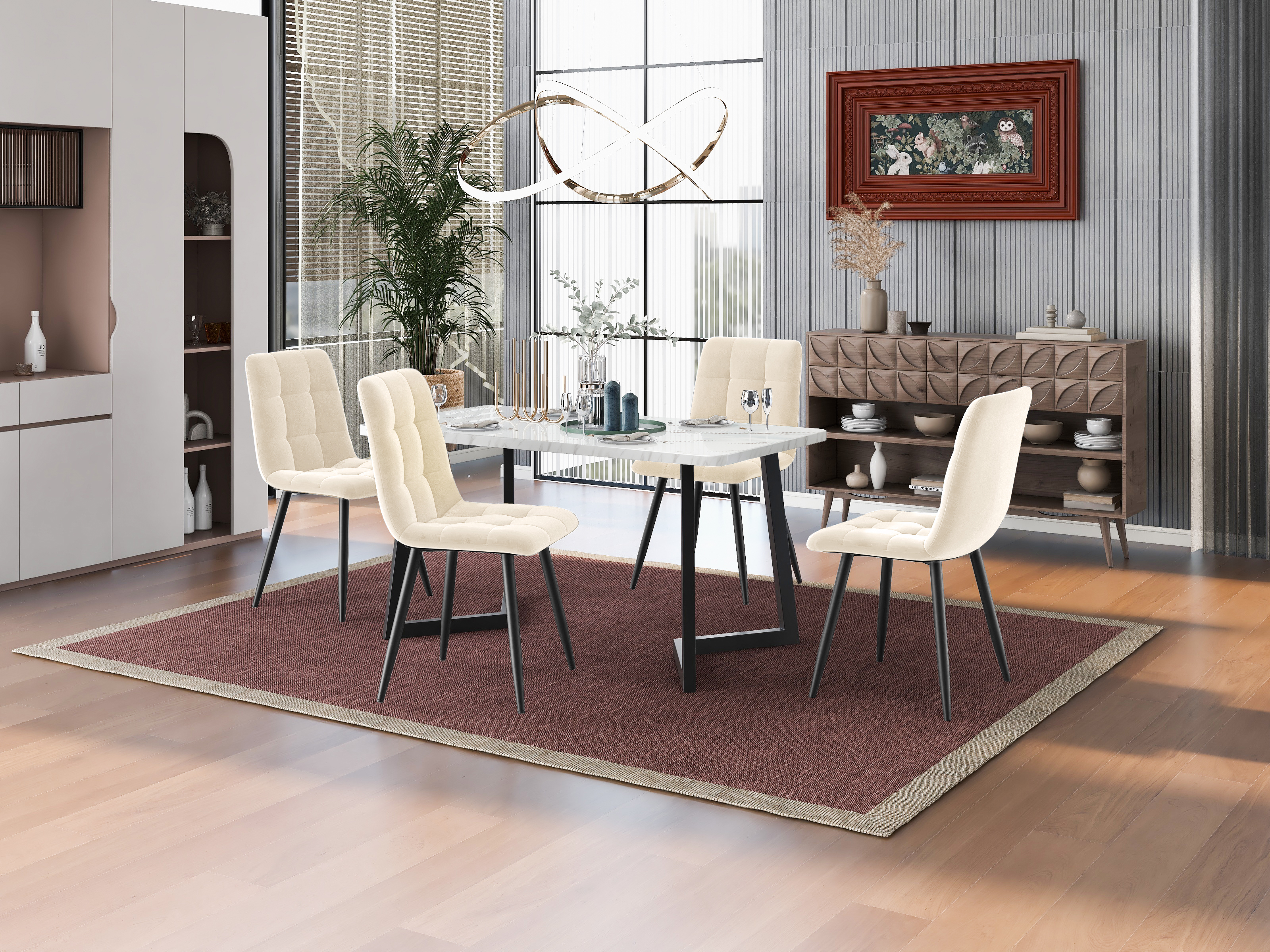 Détail du chaise de salle à manger