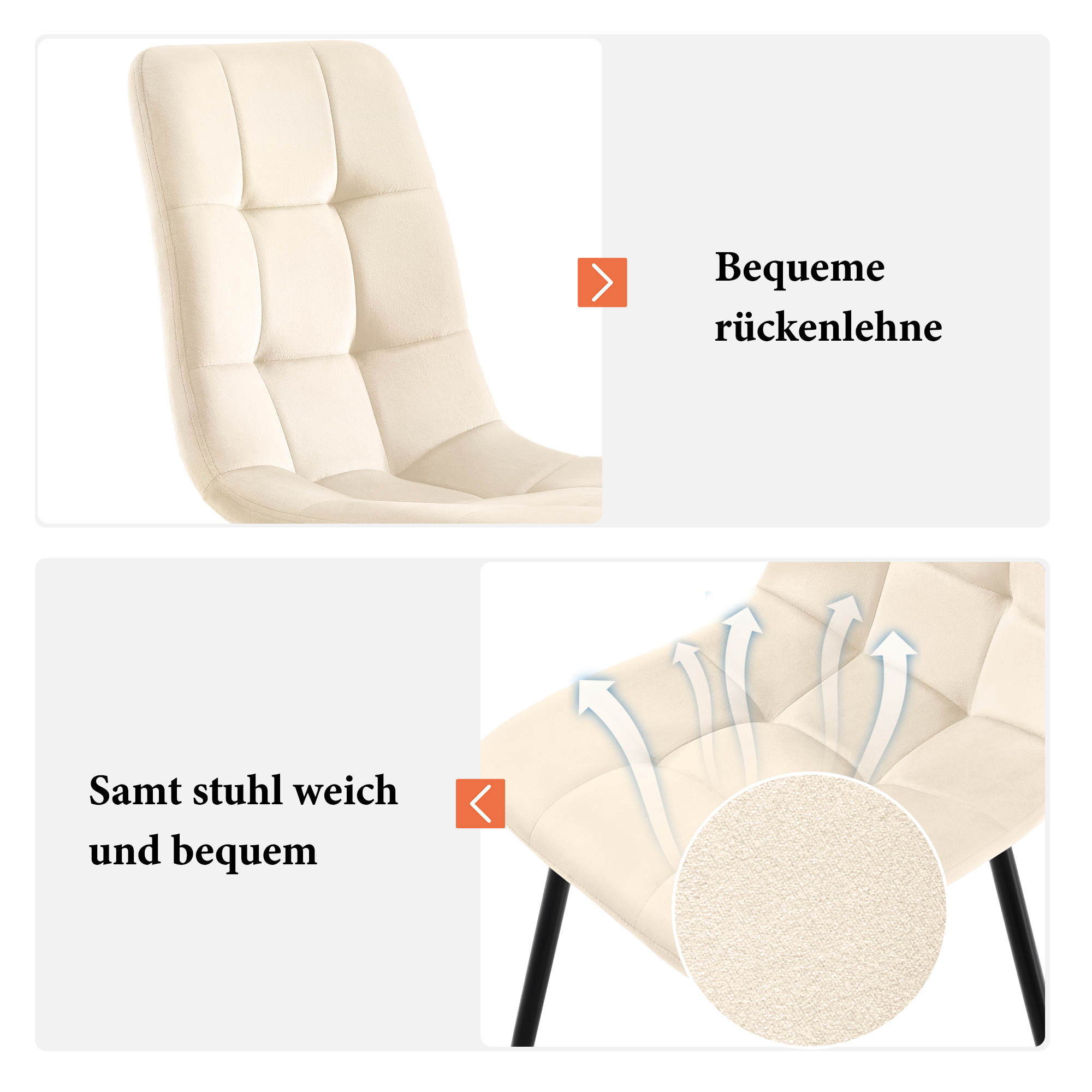 Présentation du chaise de salle à manger