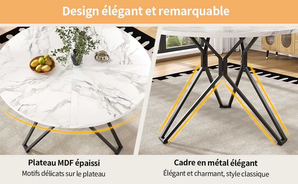 Détail du table basse
