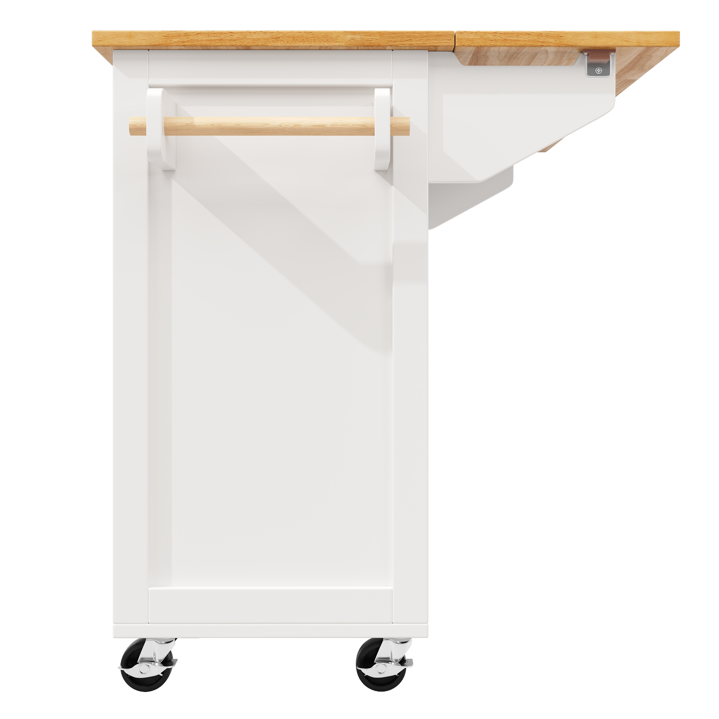 Chariot de service MDF/PB avec portes verre sécurité, plateau extensible, 5 roues (2 avec freins), convertible en buffet, pour cuisine et salon, design moderne, beaucoup de rangement, mobilité, stabilité, fonctionnalité - image 24