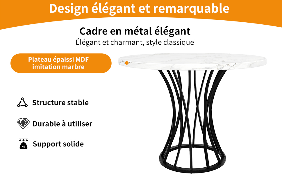 Détail du table à manger