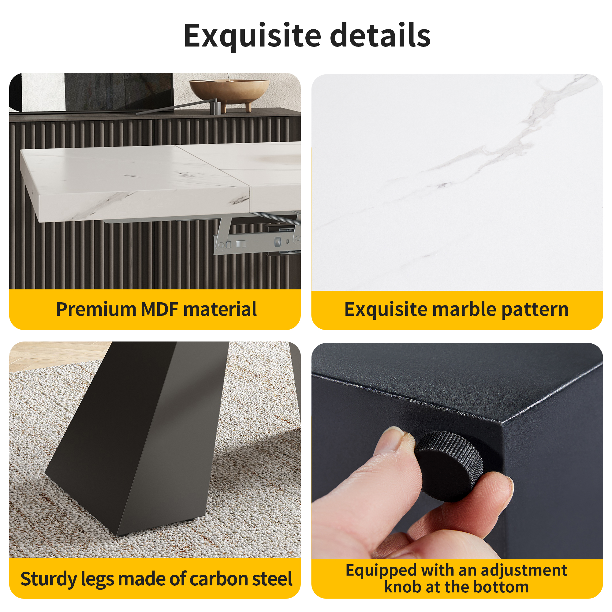 Présentation du table à manger