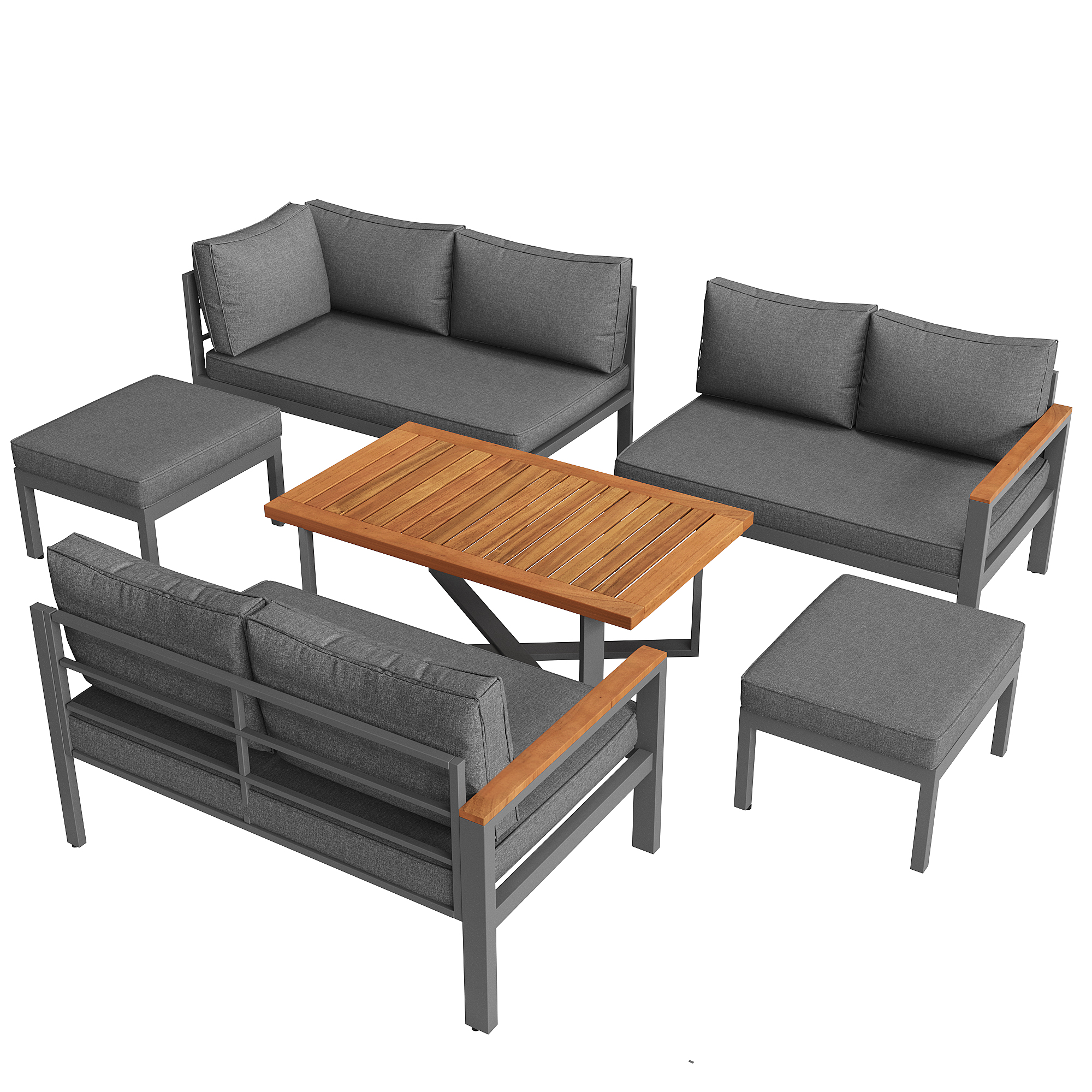 Salon de jardin design luxueux pour grand espace