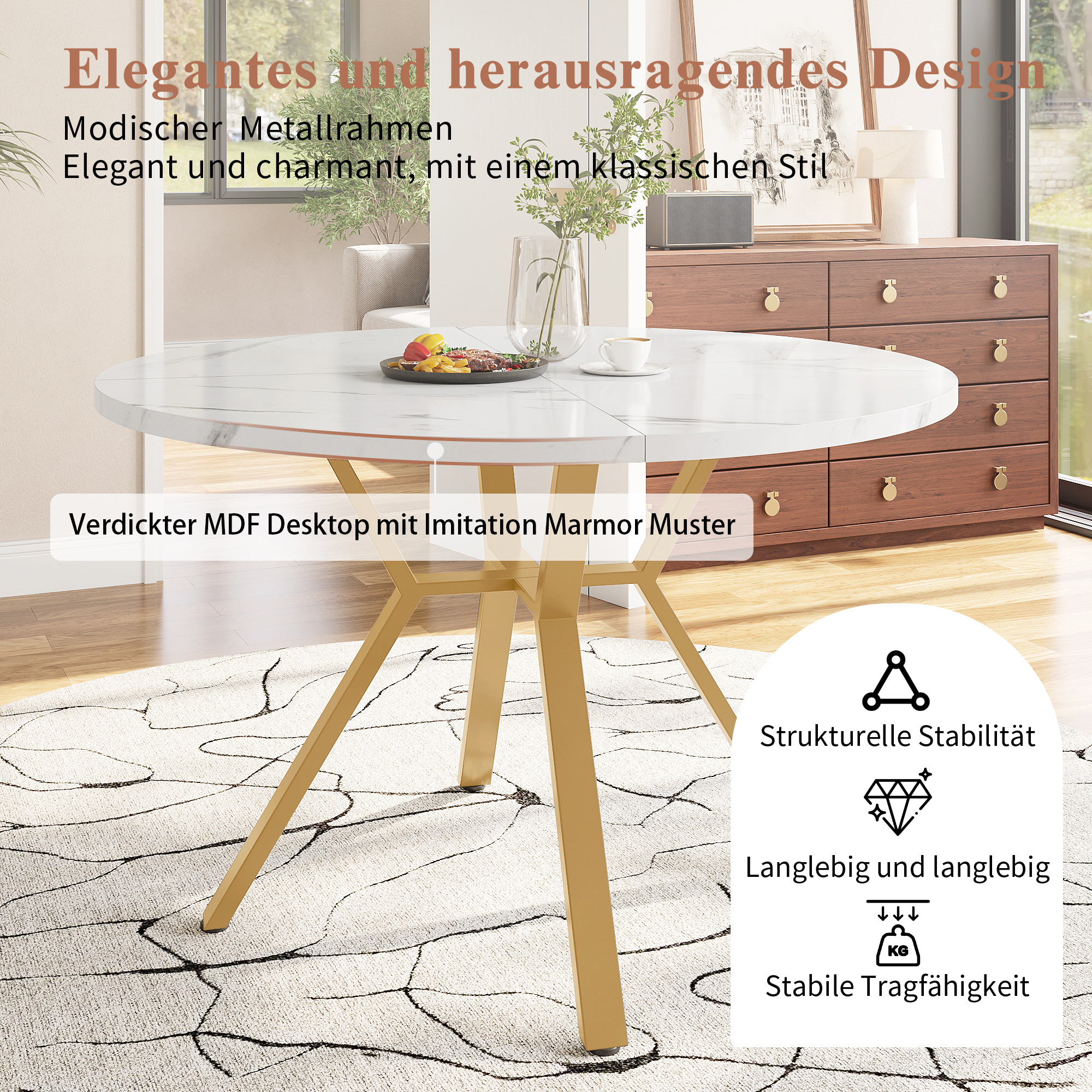 Ensemble table et chaises, 5 pièces, 1 table + 4 chaises, métal et acier, noir - vue 7