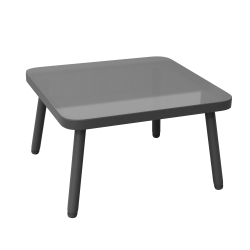 Table verre gris