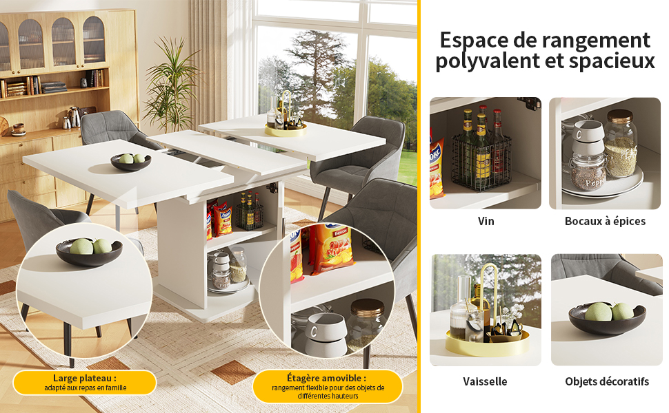 Détail du table à manger