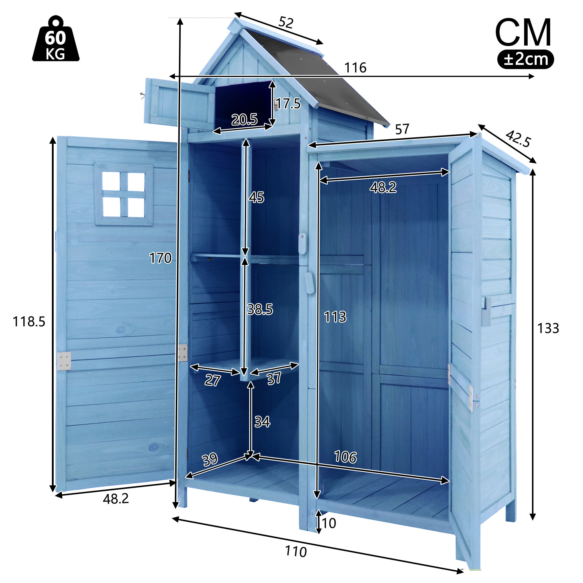 Armoire de jardin design classique
