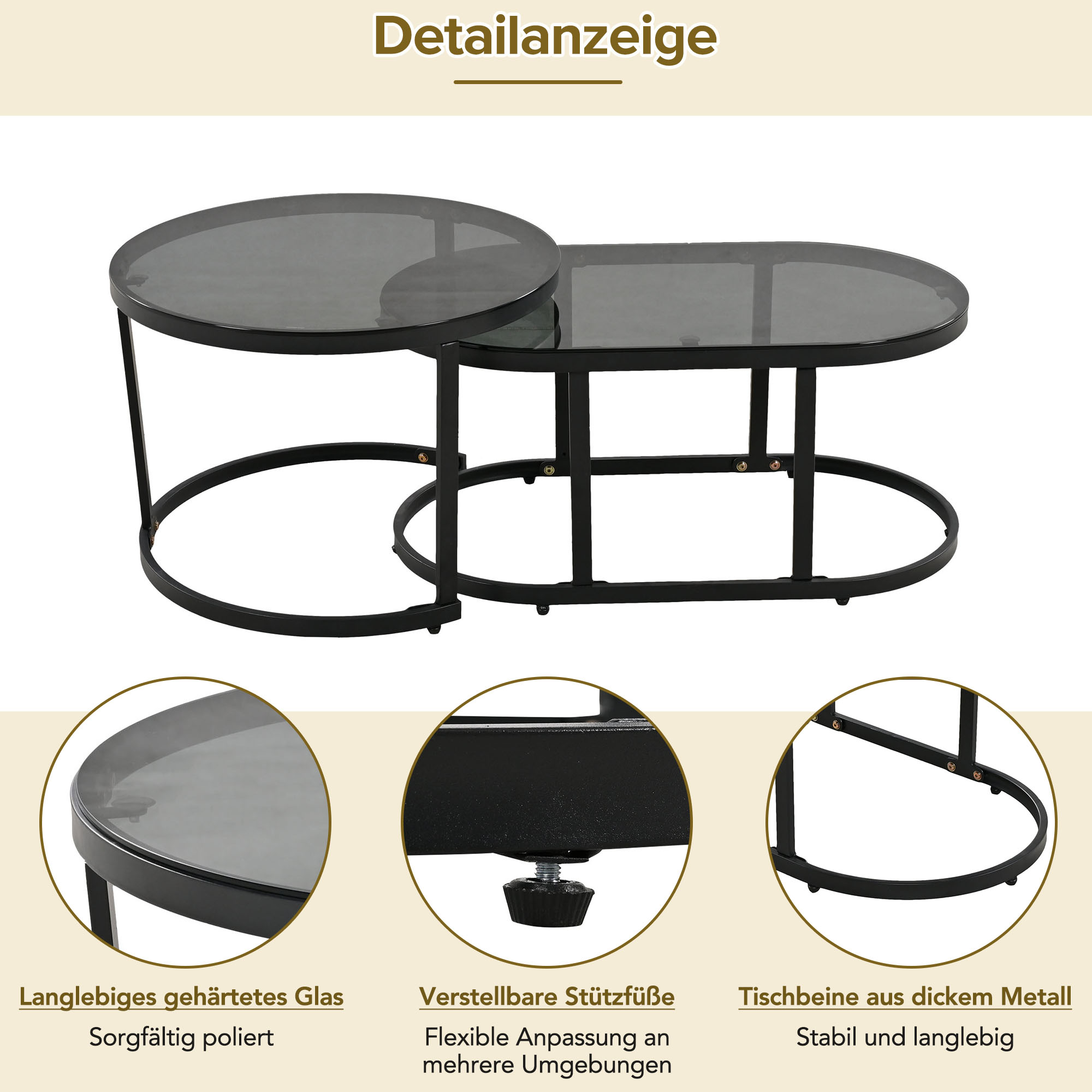 Salon de jardin corde gris 4 places