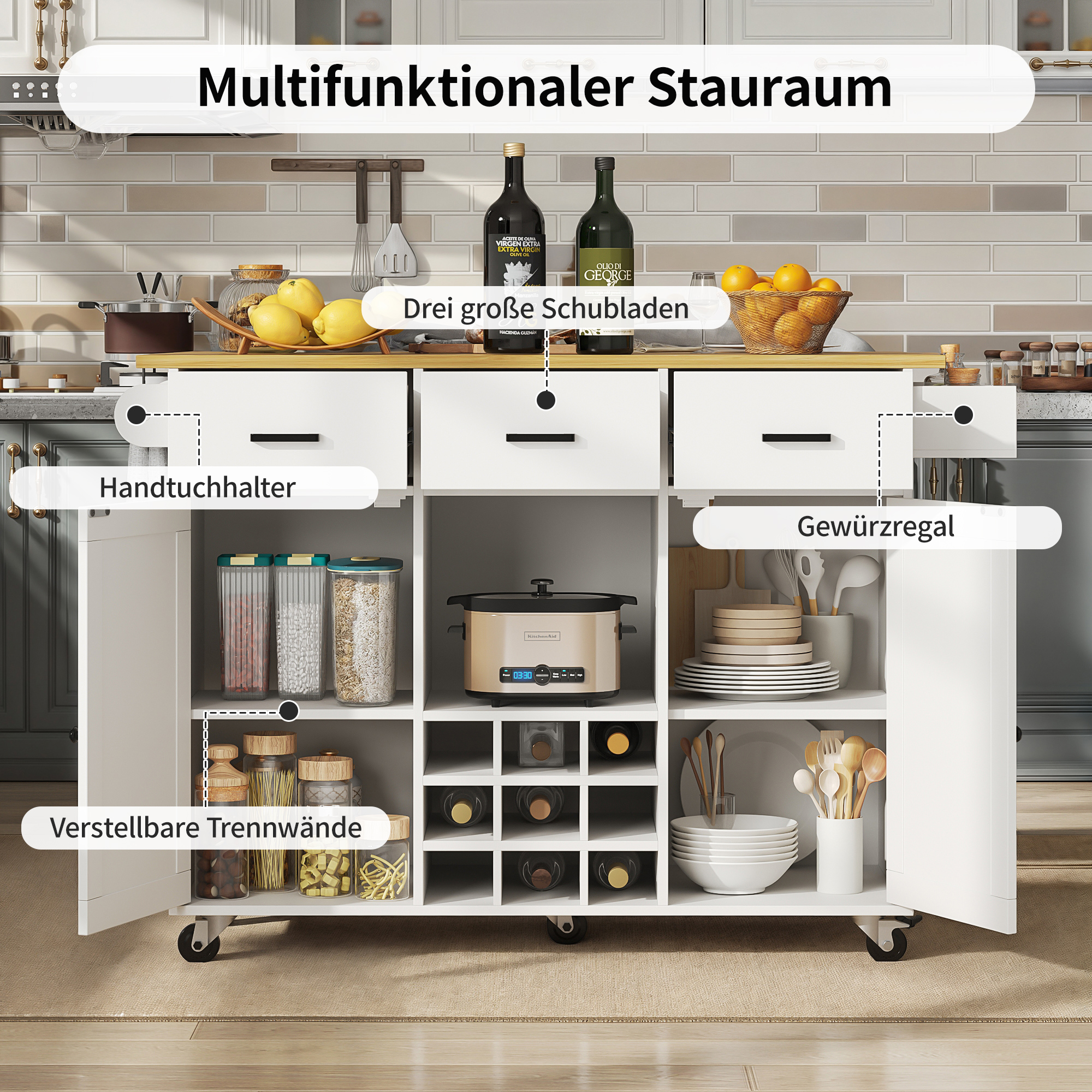 Espace de rangement multifonctionnel