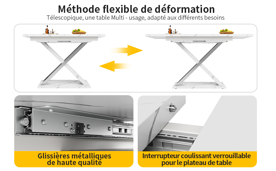Détail du table à manger