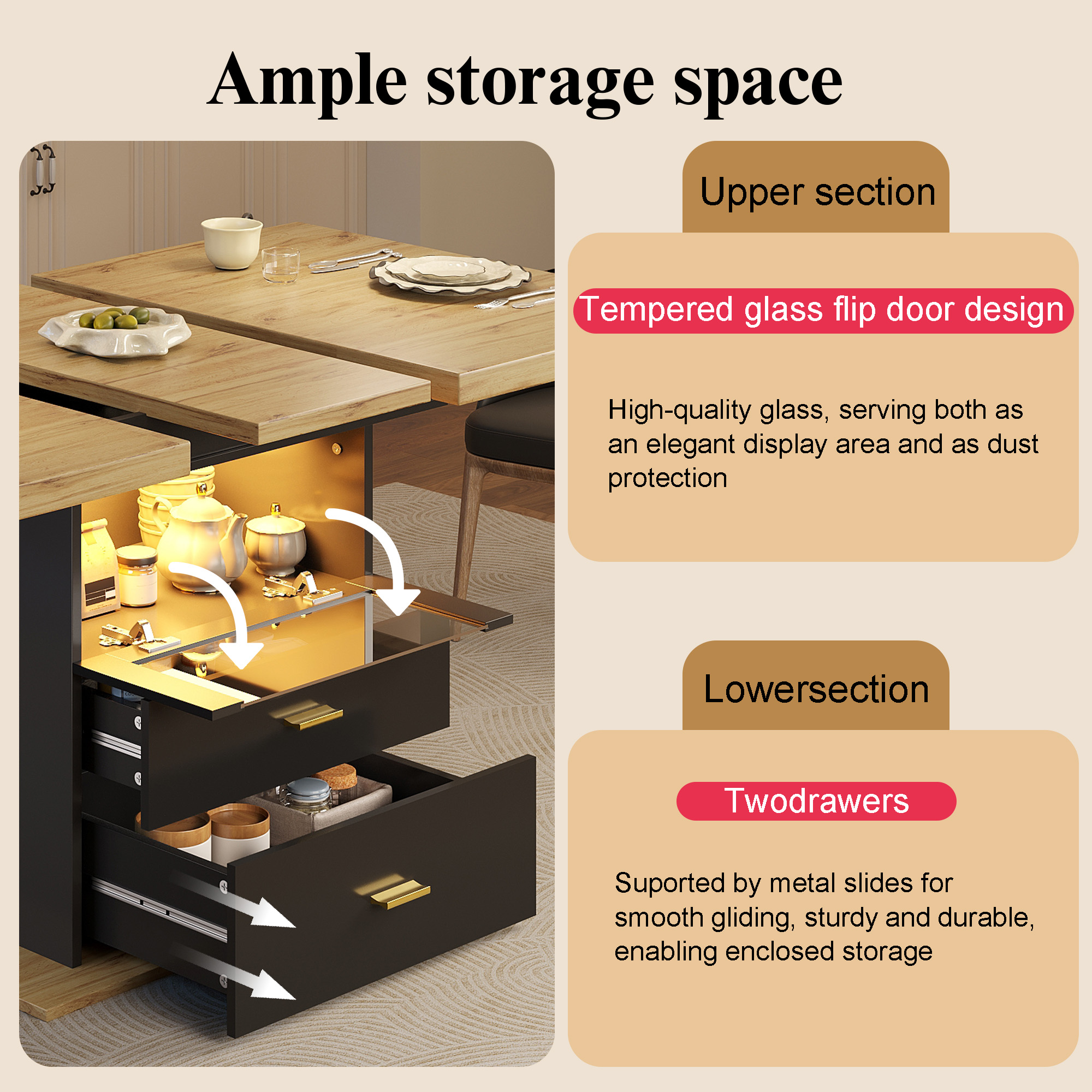Présentation du table à manger