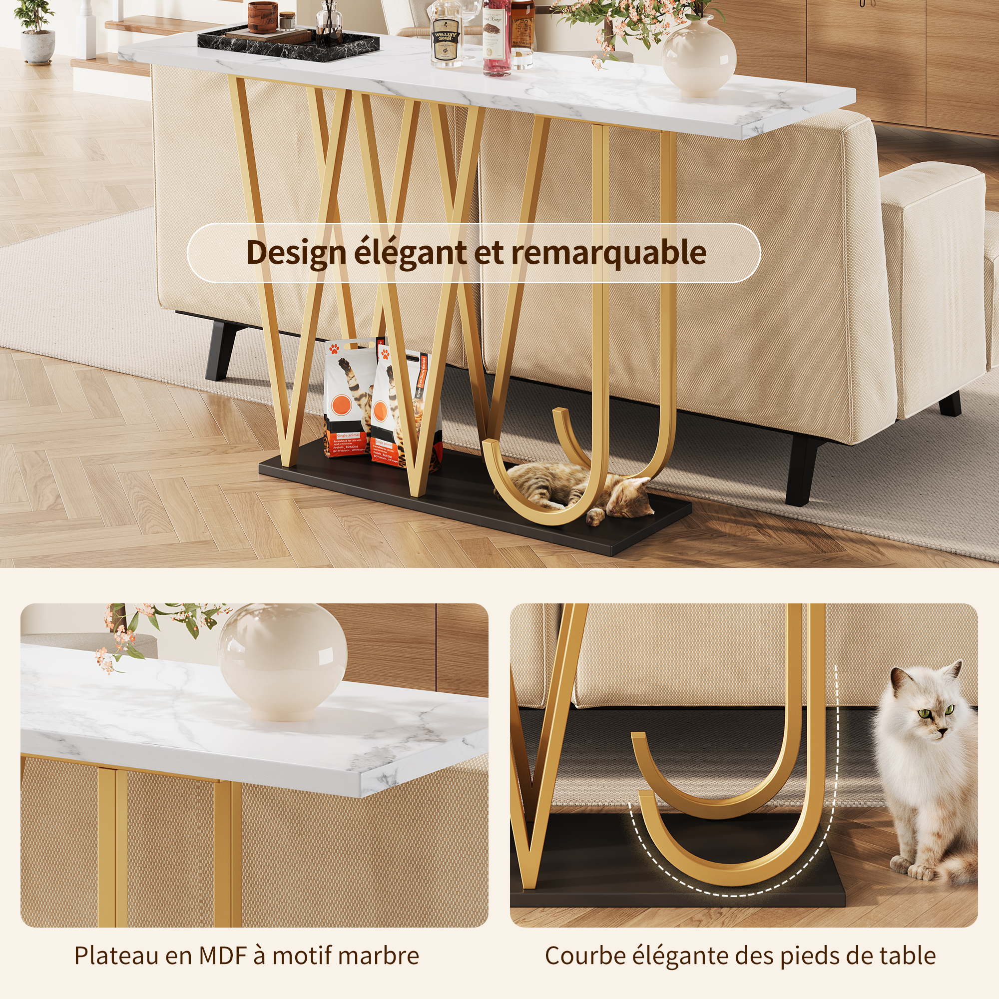 Détail du table à manger