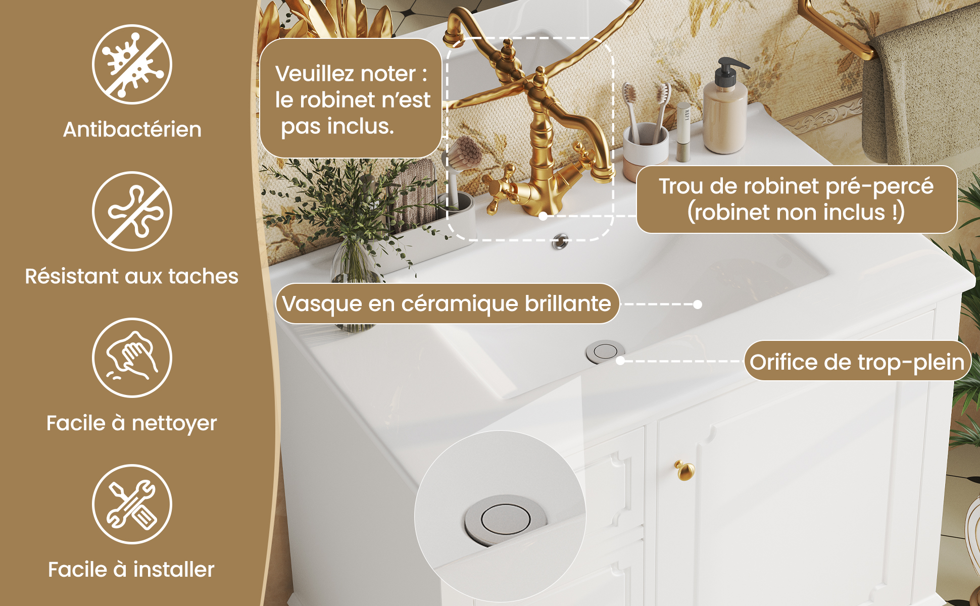 Présentation du meuble vasque