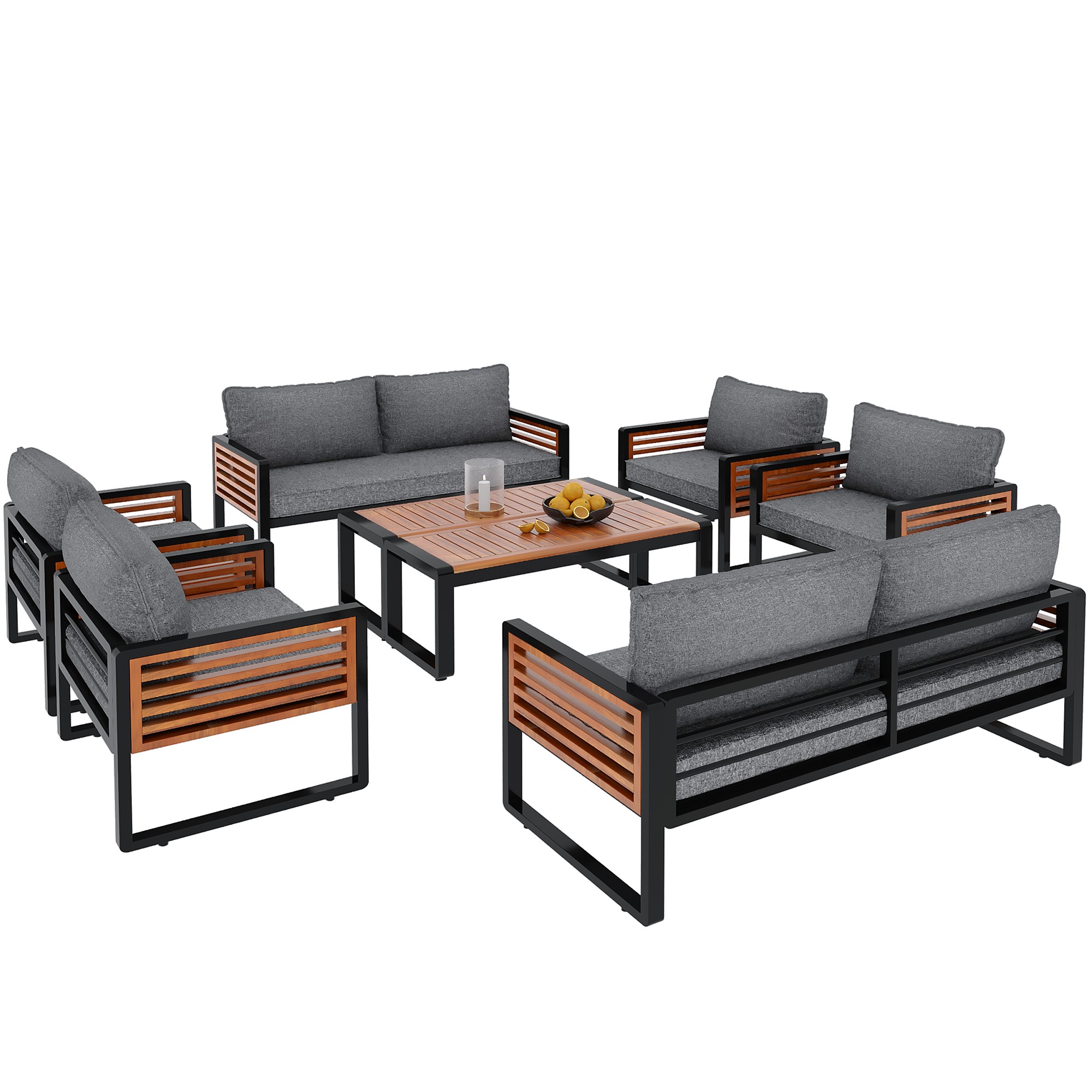 Ensemble mobilier de jardin luxe