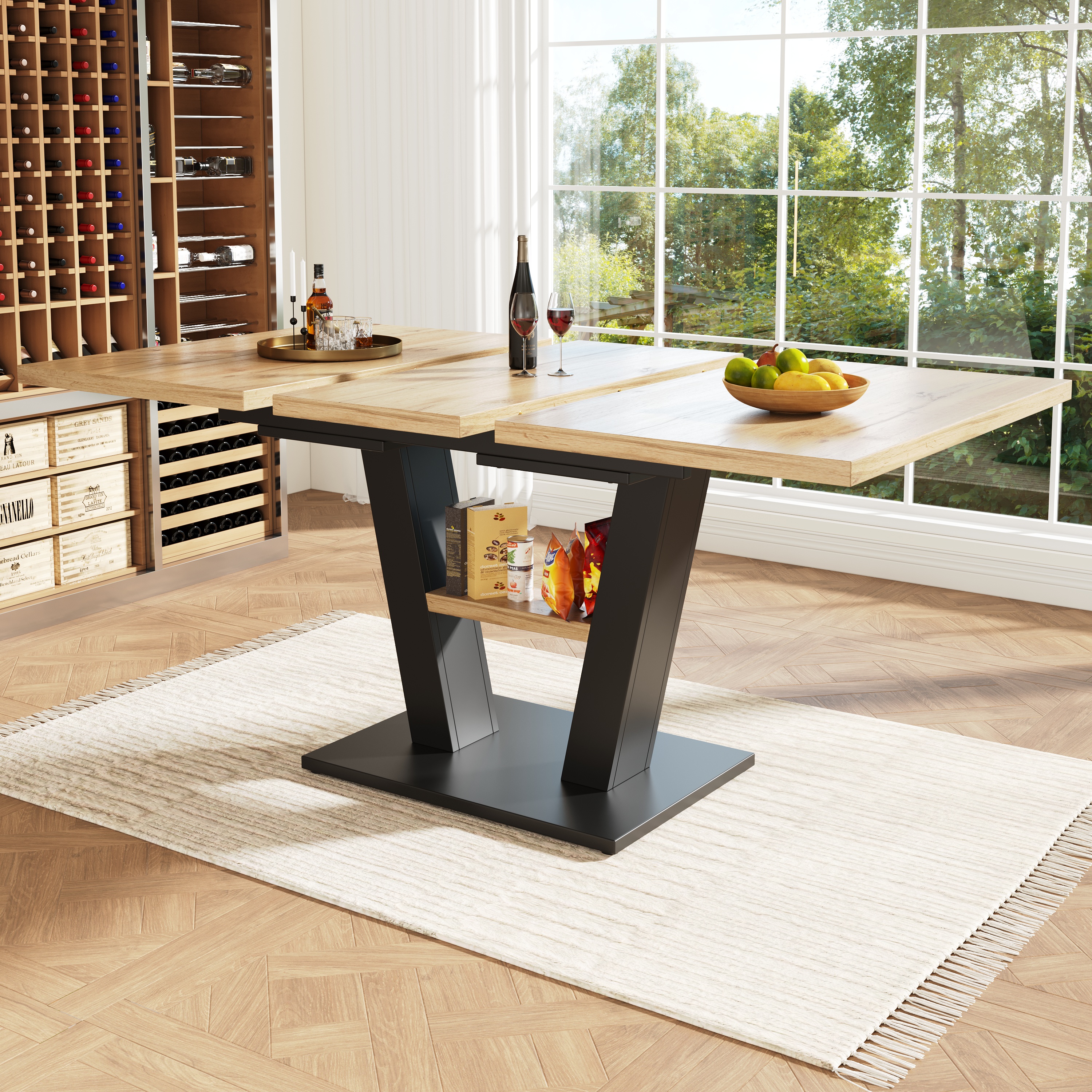 Esstisch Teleskoptisch (118-157×70×75cm), Tisch, K