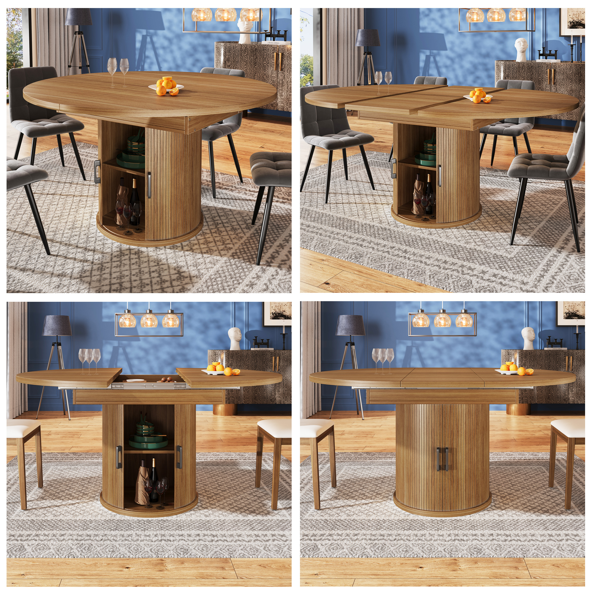 Esstisch ausziehbar, 	Esszimmertisch, Küchentisch,