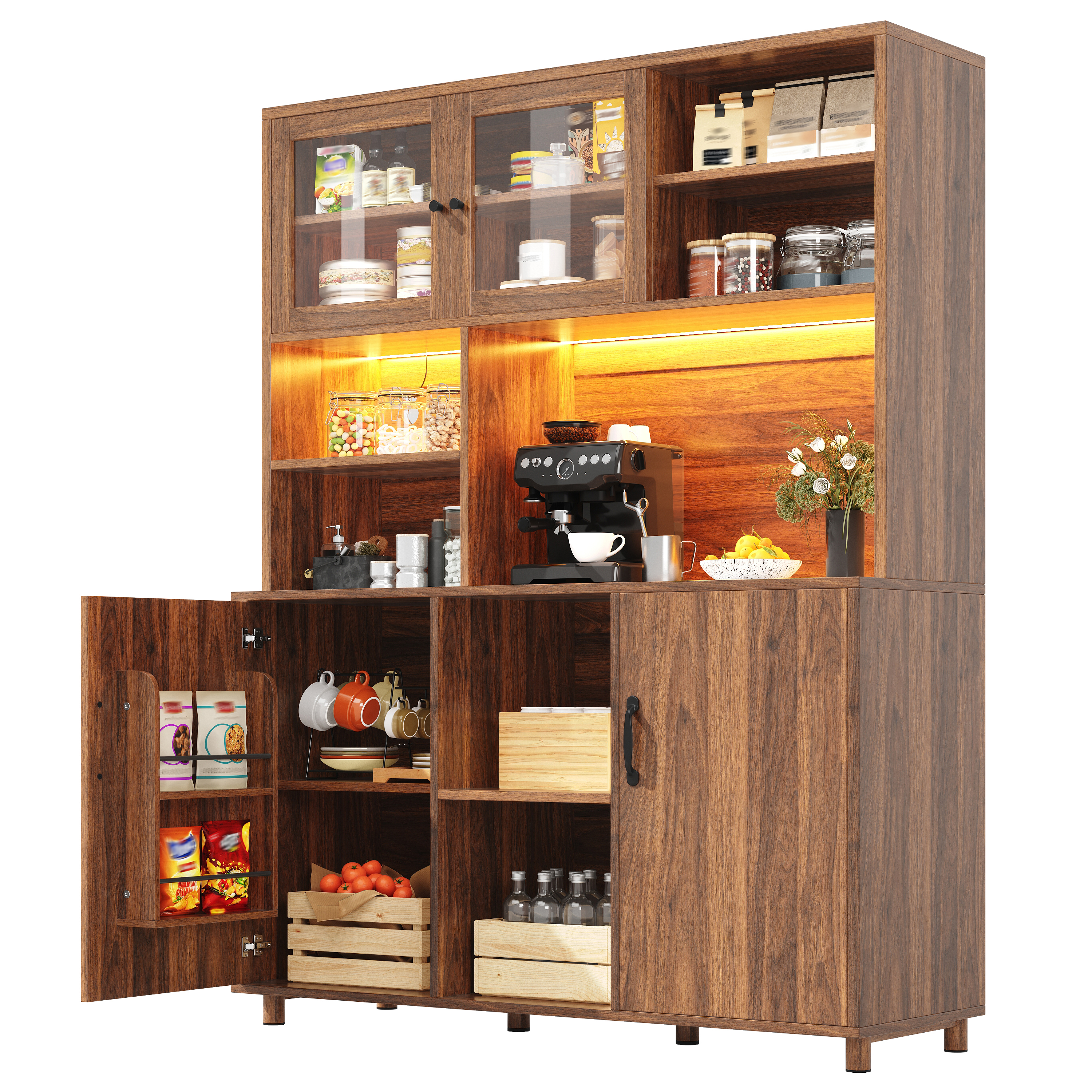 Armoire haute LED vue 1