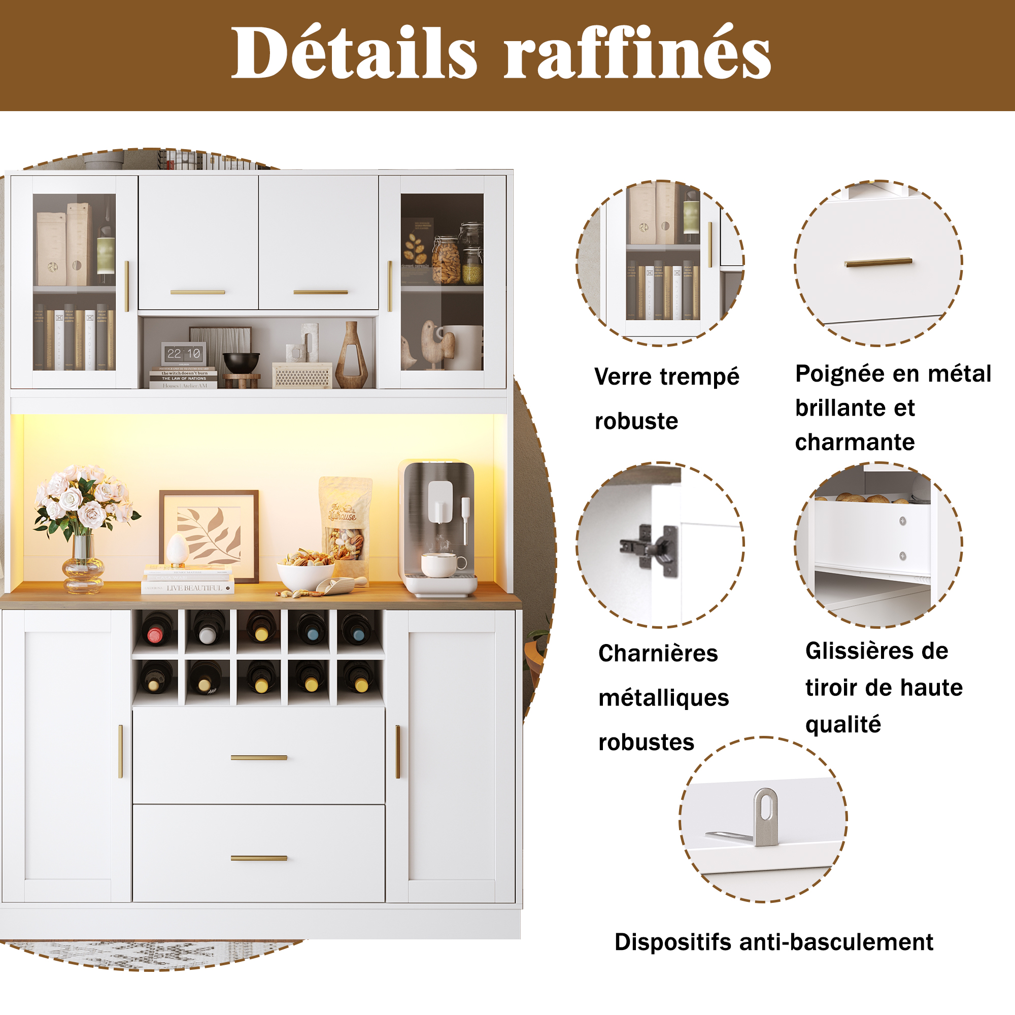 Détail du buffet