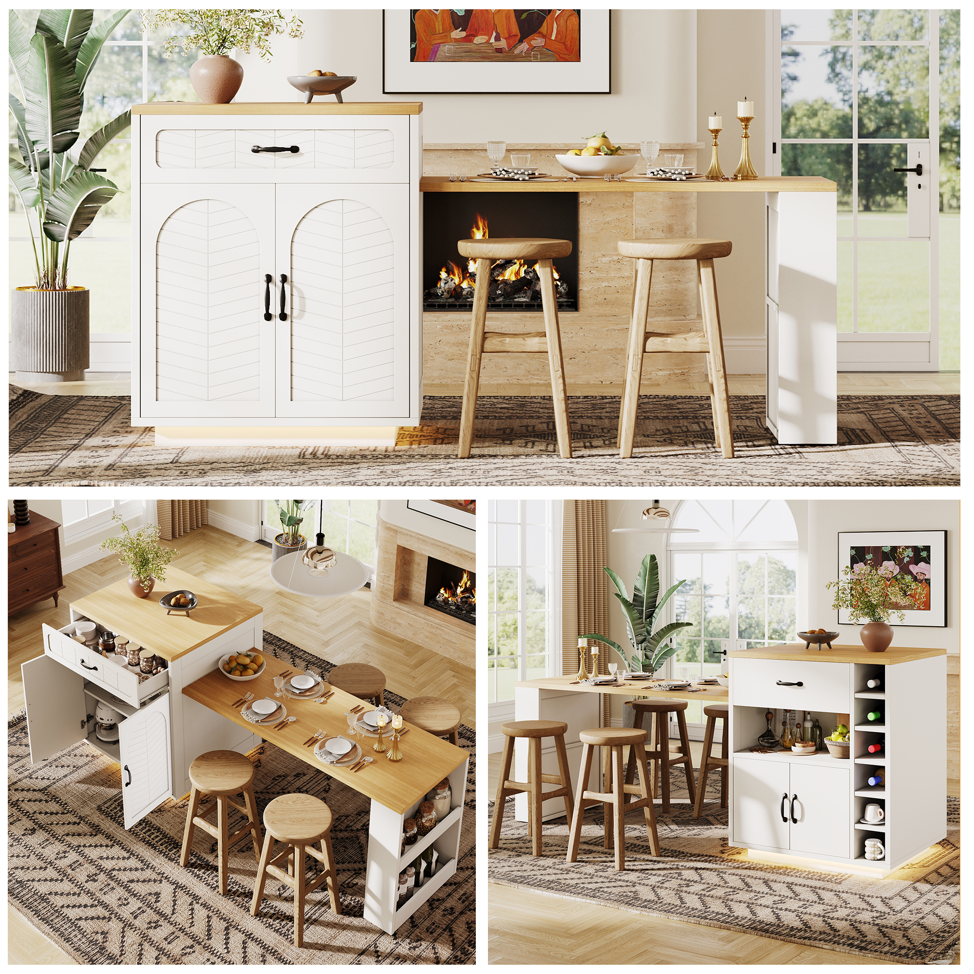Kücheninsel / Küchenschrank / Buffetschrank / Bart