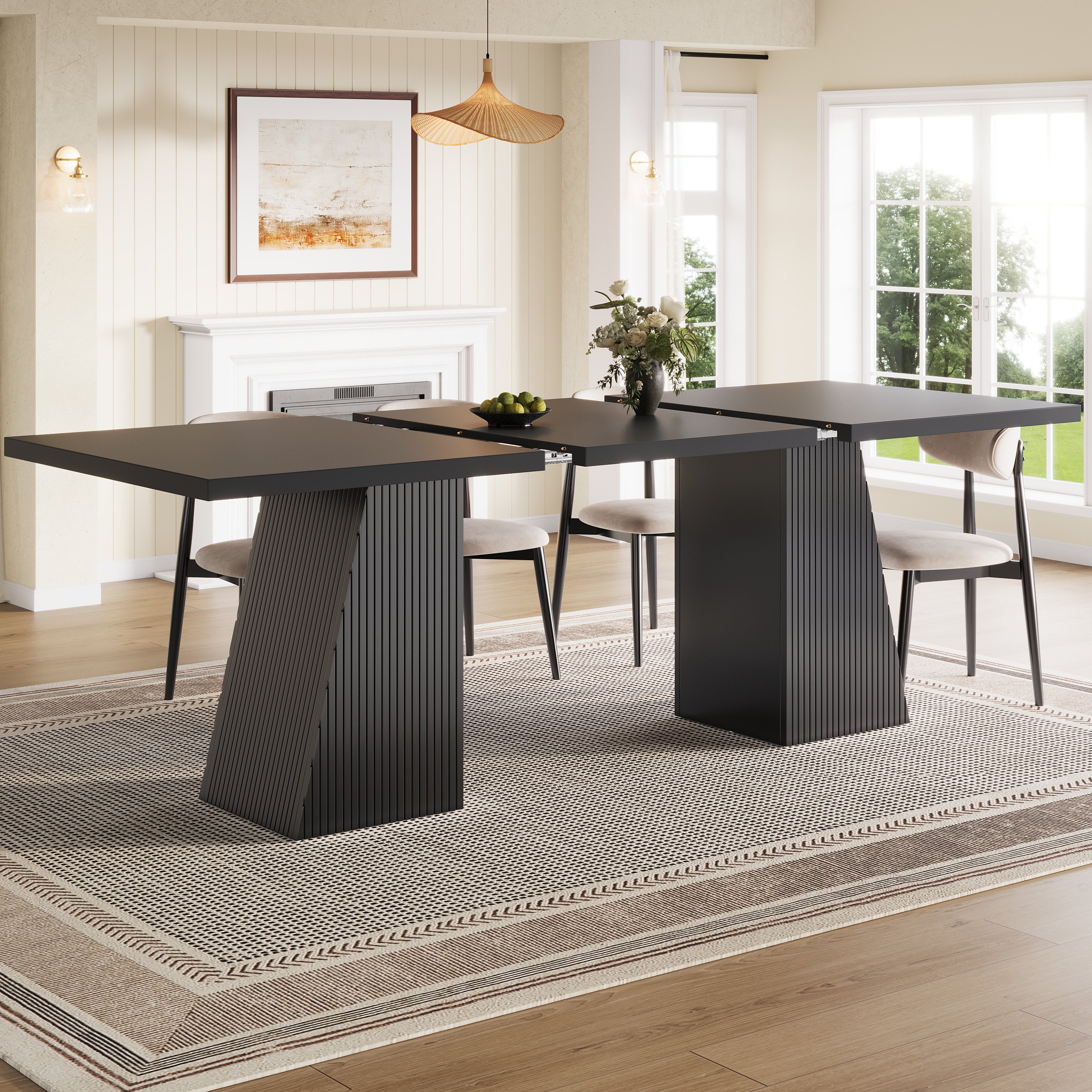 Table noire pendant l’ouverture du plateau