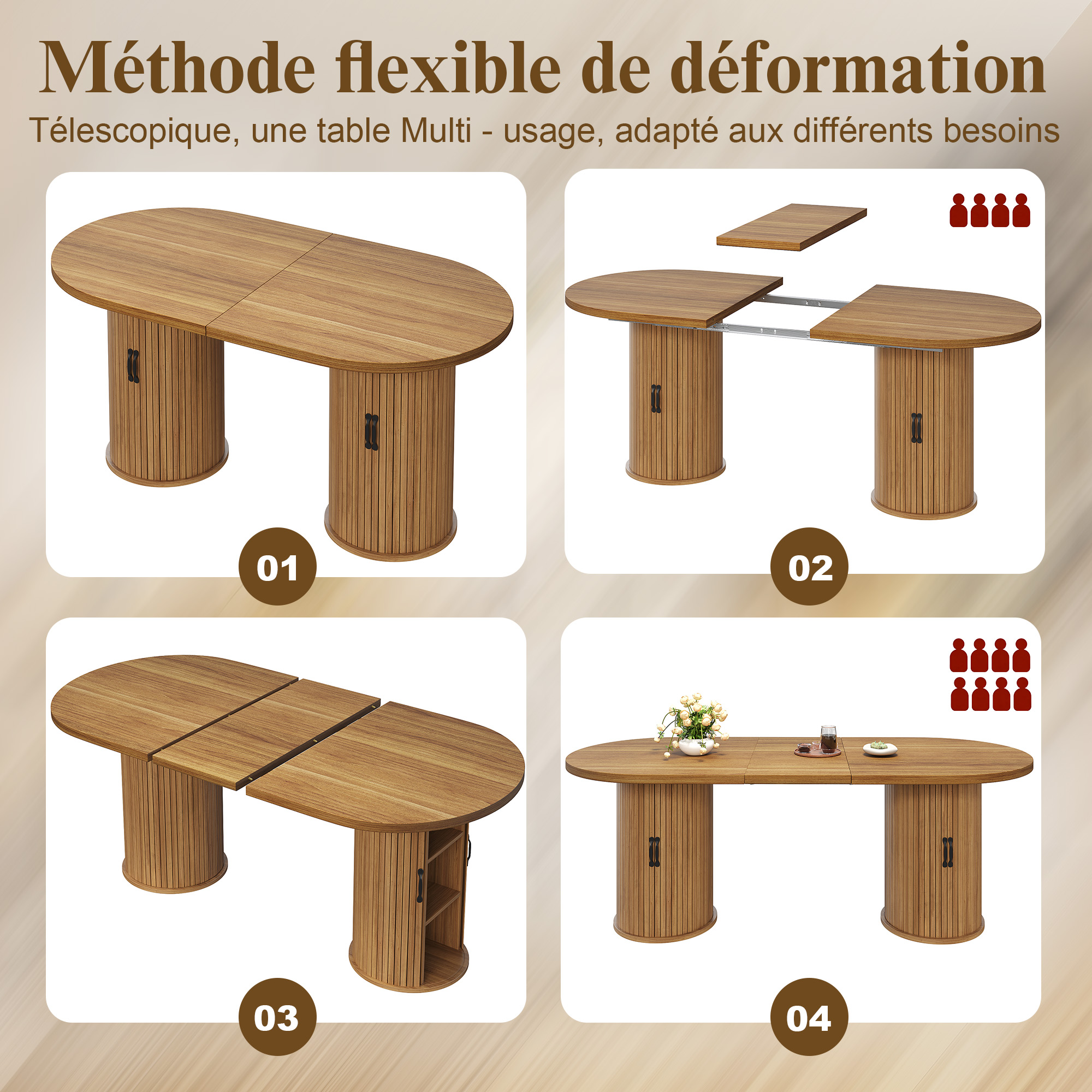 Détail du table à manger
