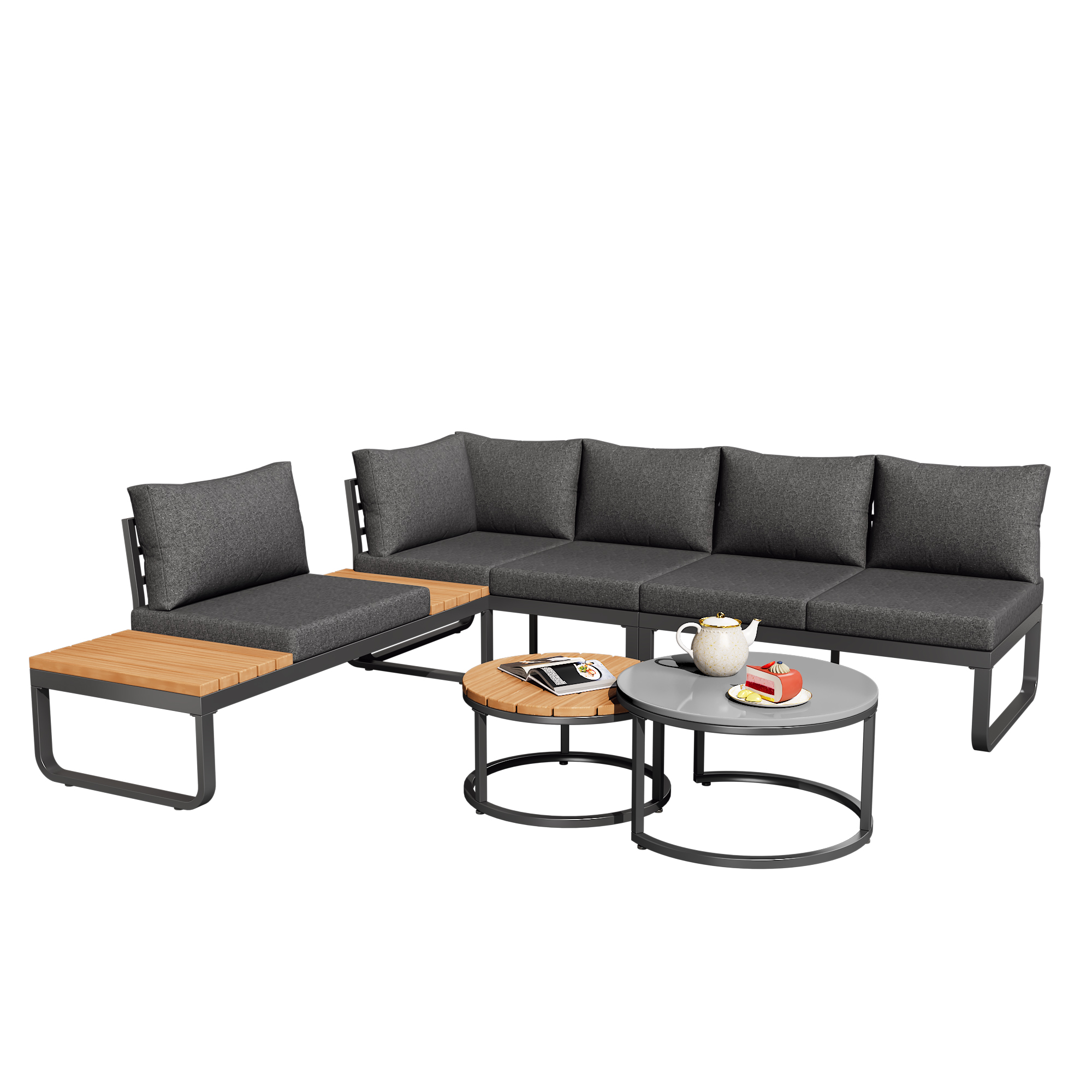 Ensemble mobilier de jardin design confortable
