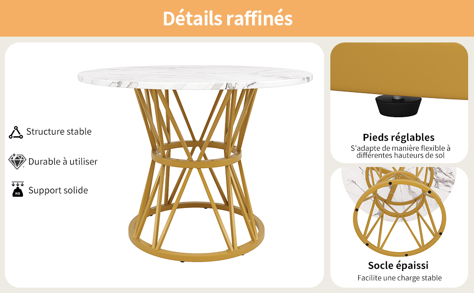 Détail du table basse