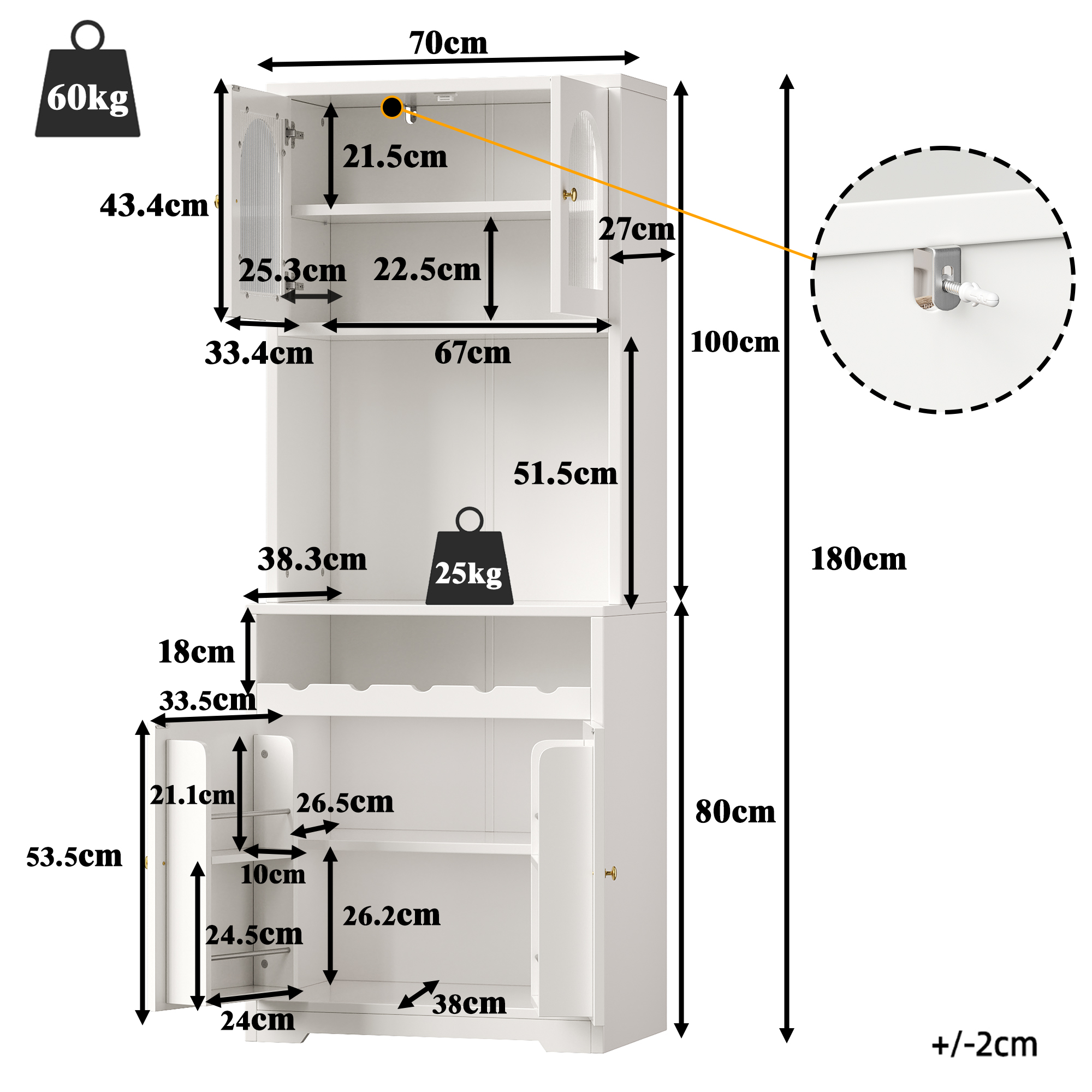 Dimensions du buffet
