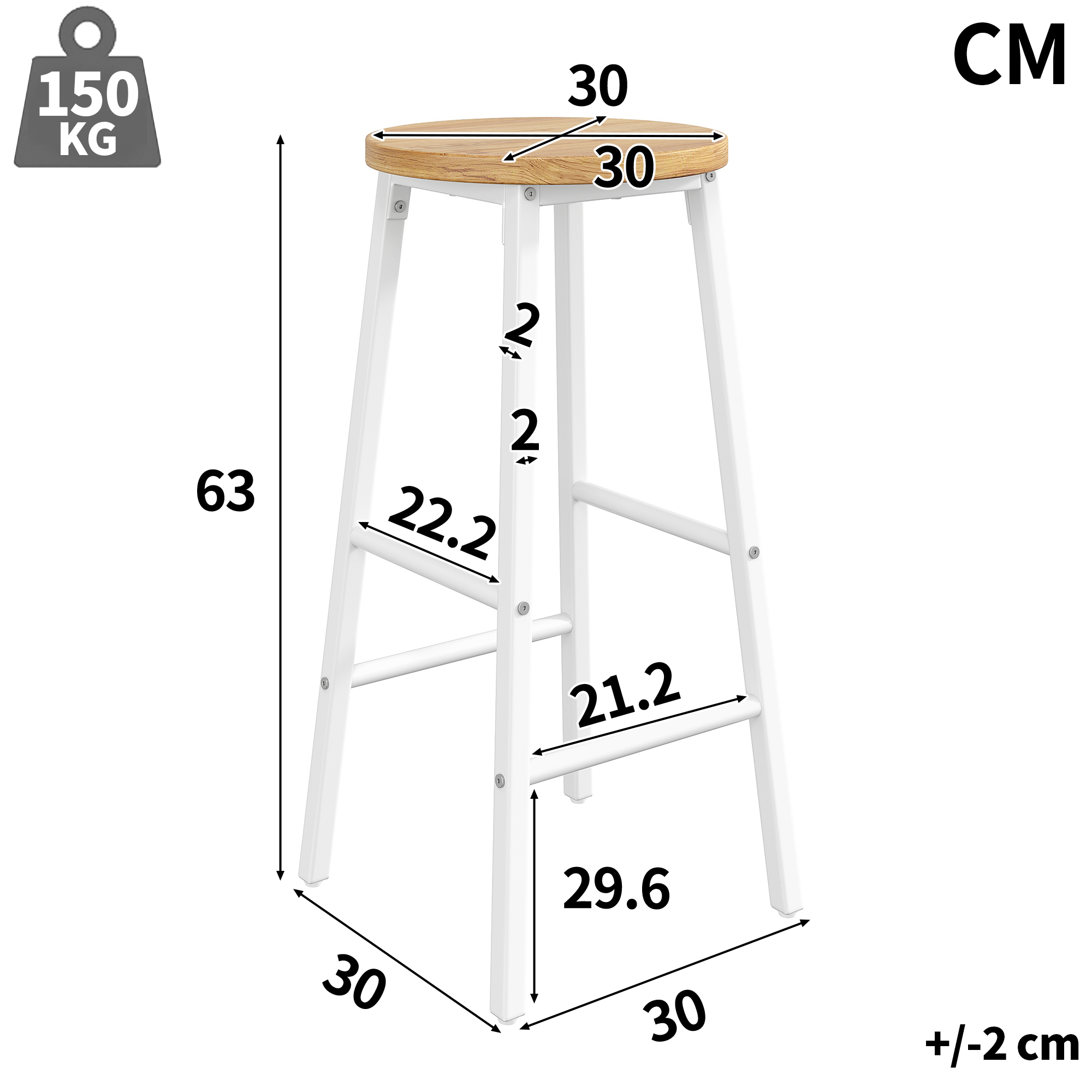 Chariot de service avec 2 tabourets de bar, desserte de cuisine et plan de travail rabattable avec porte-serviettes, étagère à épices, casier à vin et étagères réglables, pour salle à manger, salon