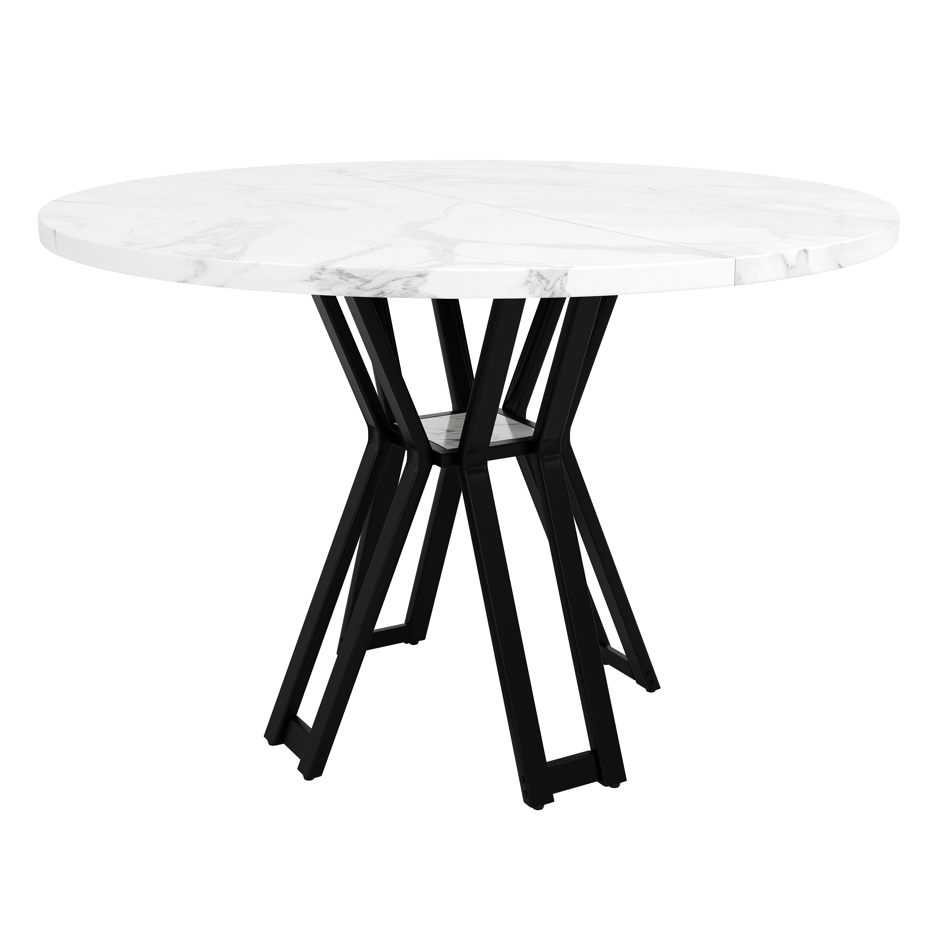 Ensemble table et chaises, 5 pièces, 1 table + 4 chaises, velours et métal, noir - vue 3
