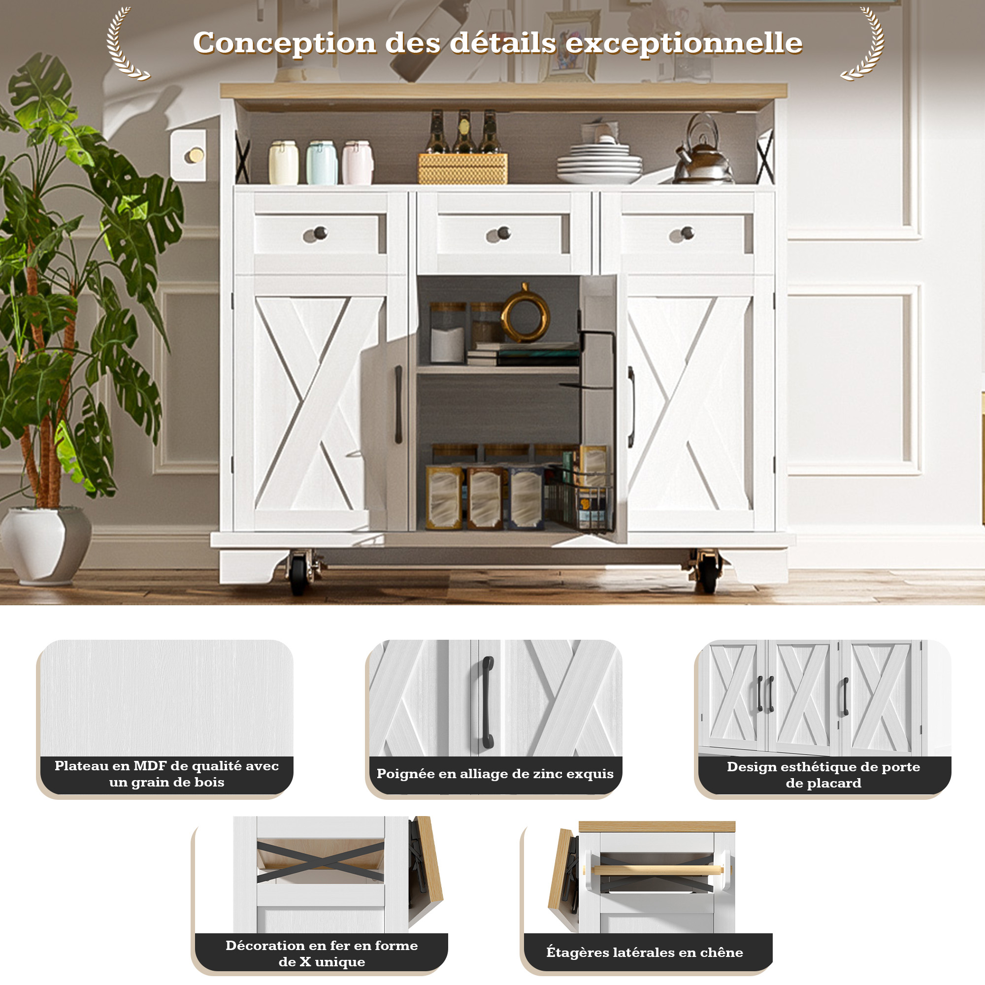 Une surface adaptée à la configuration