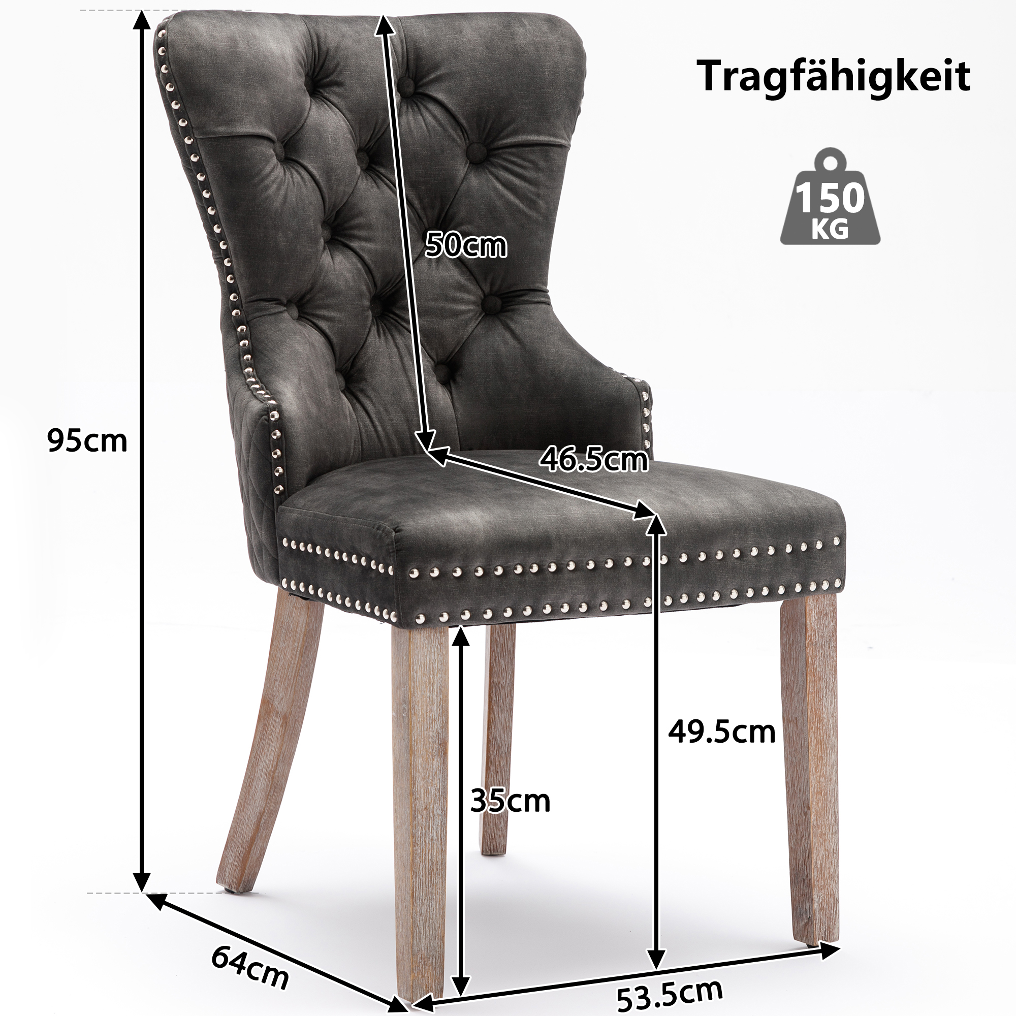 Dimensions du chaise de salle à manger