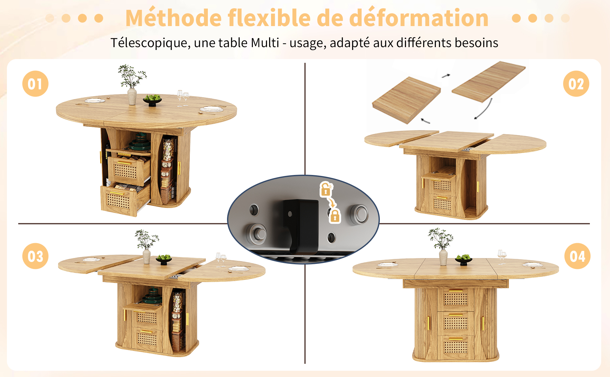 Présentation du table à manger