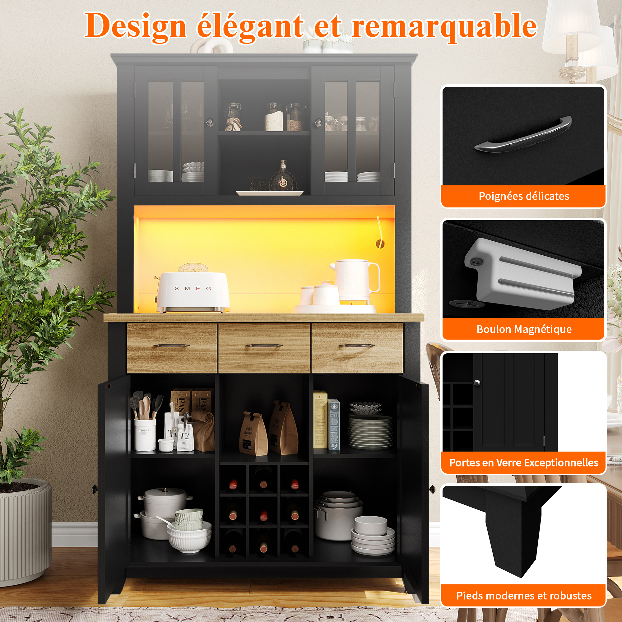 Rangement Cuisine et Cave à vin