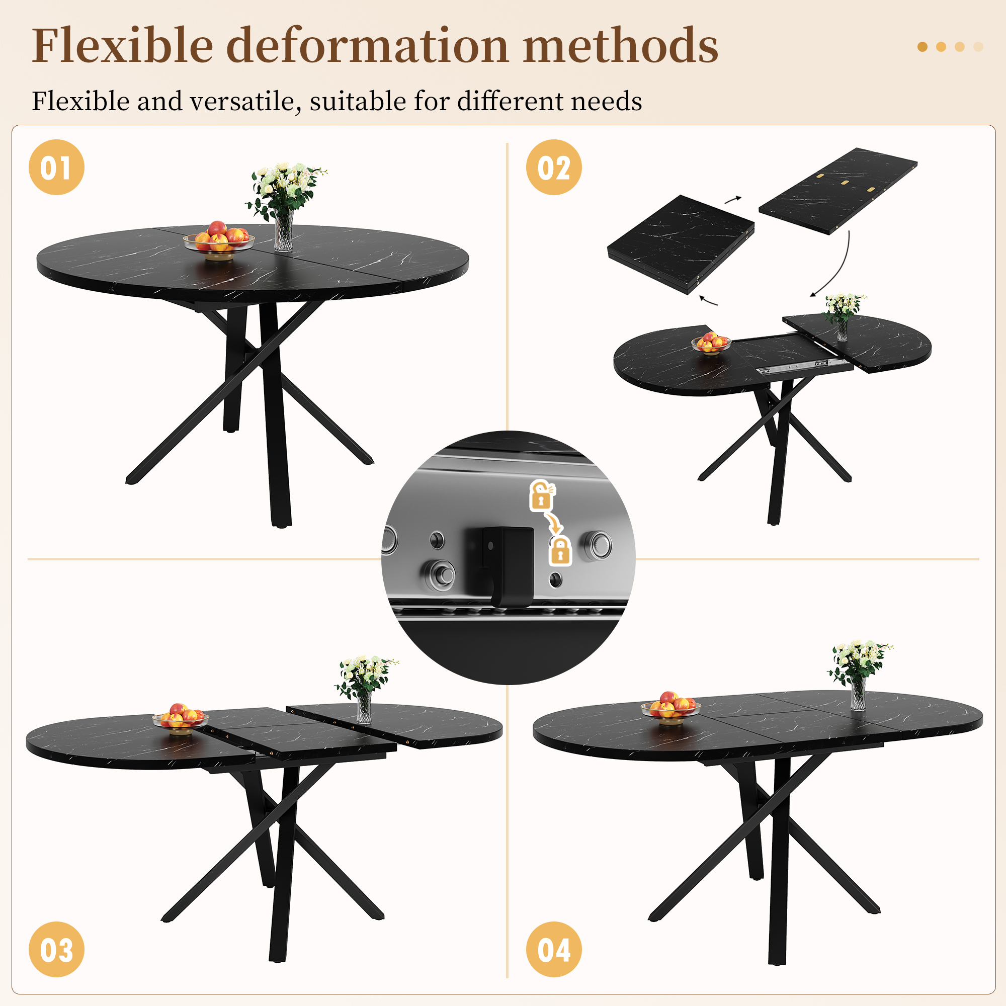 Détail du table à manger