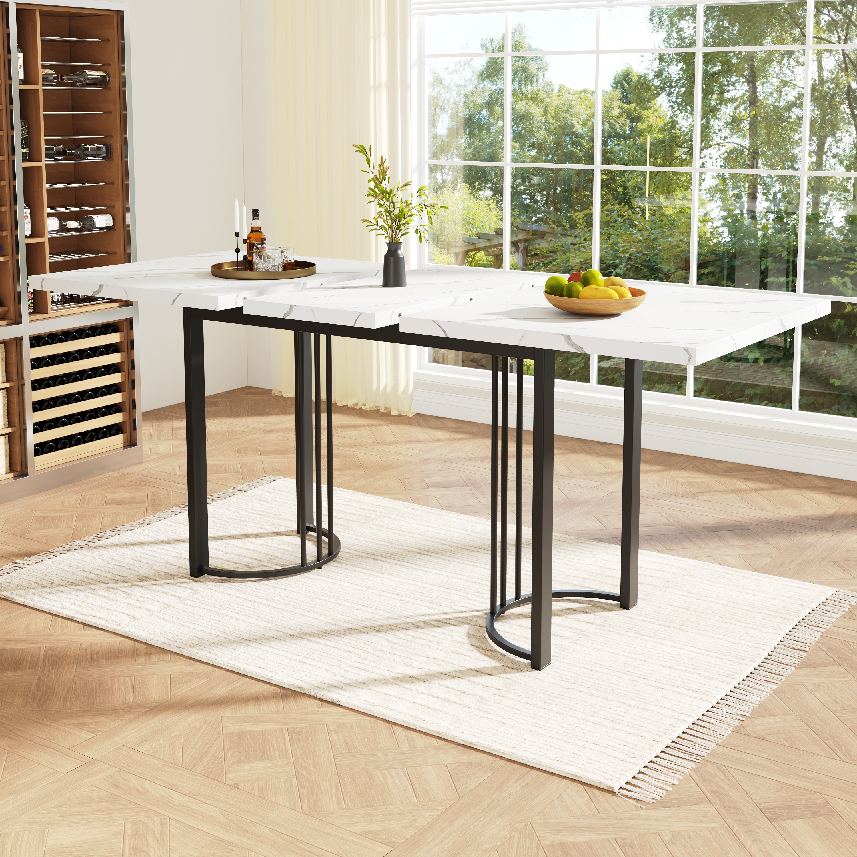 Table à manger extensible vue 1