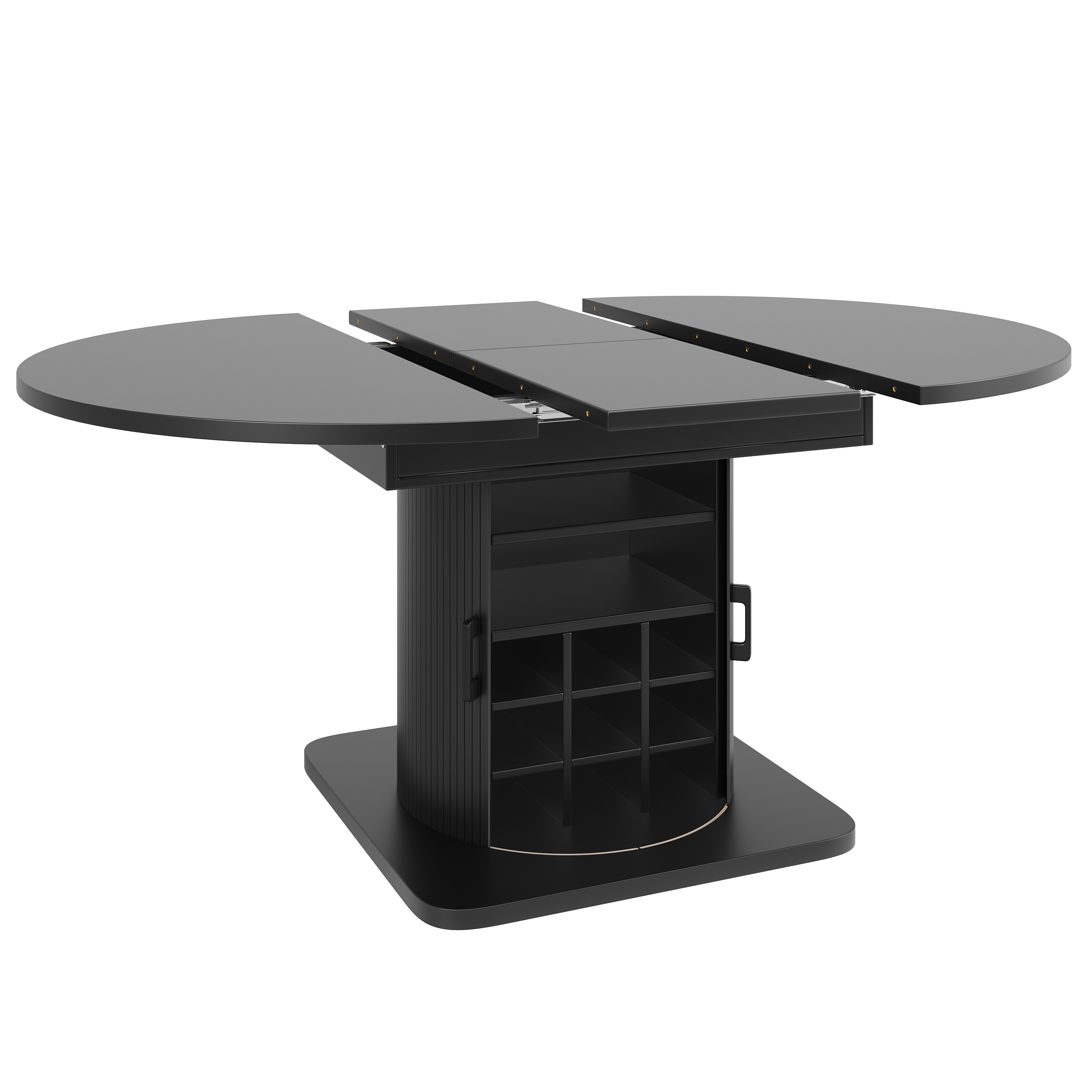 Îlot de cuisine noir design moderne