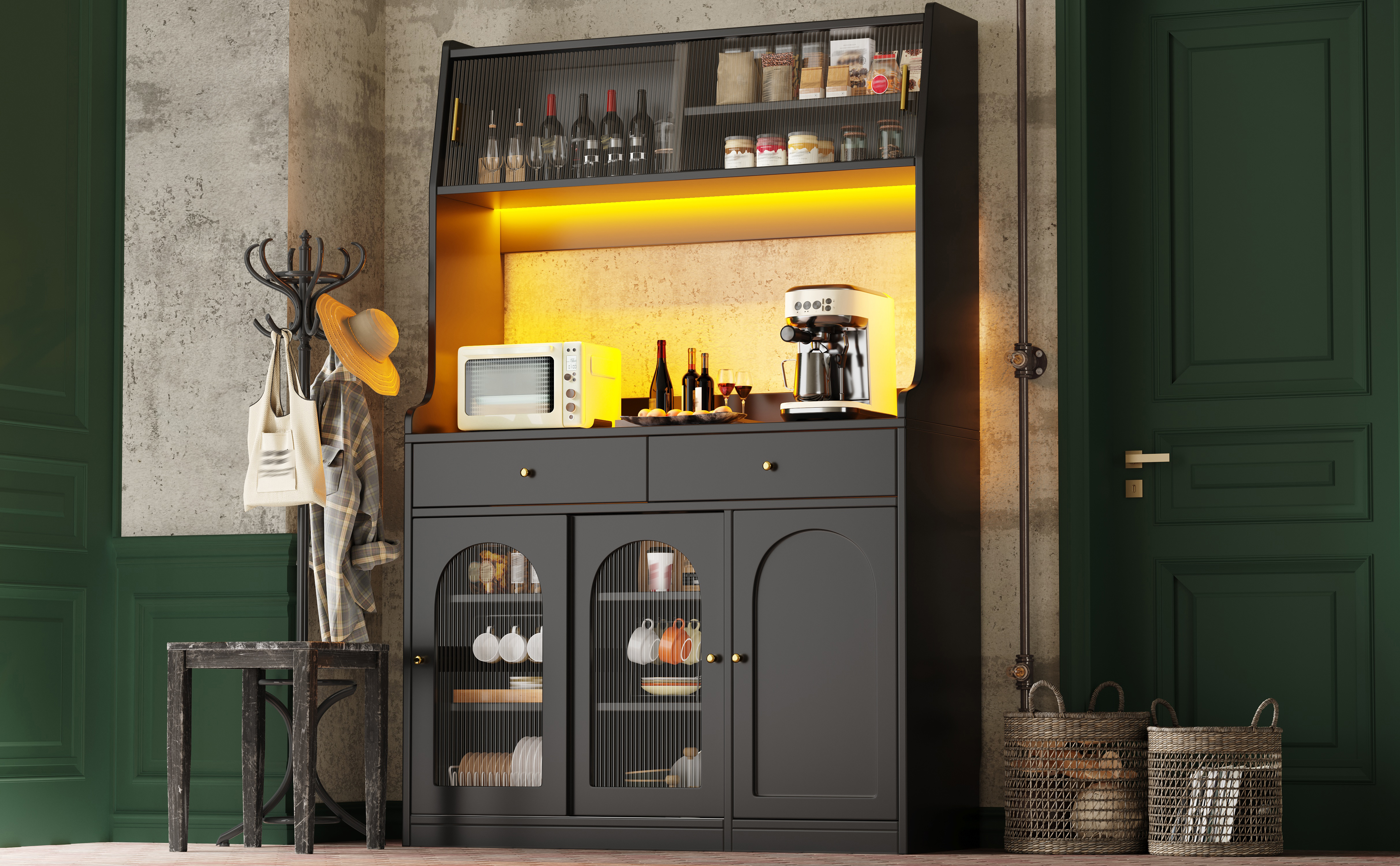Küchenschrank, Hochschrank,Vitrinenschrank, Buffet
